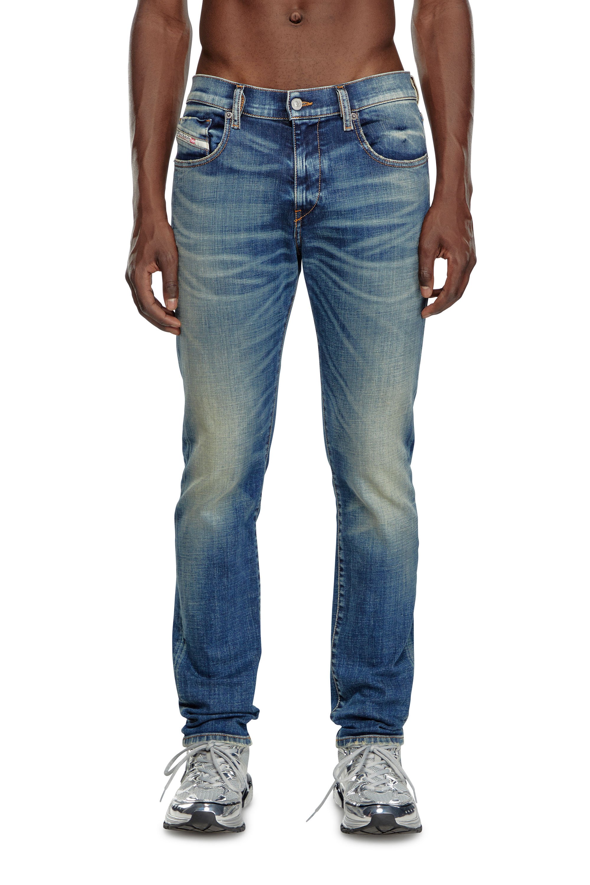 Diesel - Herren Slim Jeans 2019 D-Strukt 09J50, Mittelblau - Image 2