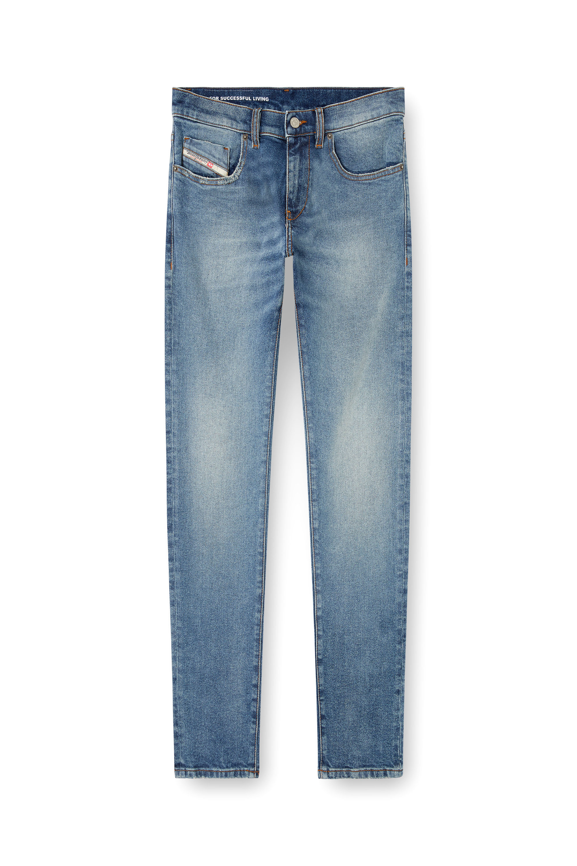Diesel - Herren Slim Jeans 2019 D-Strukt 0DBEF, Mittelblau - 3