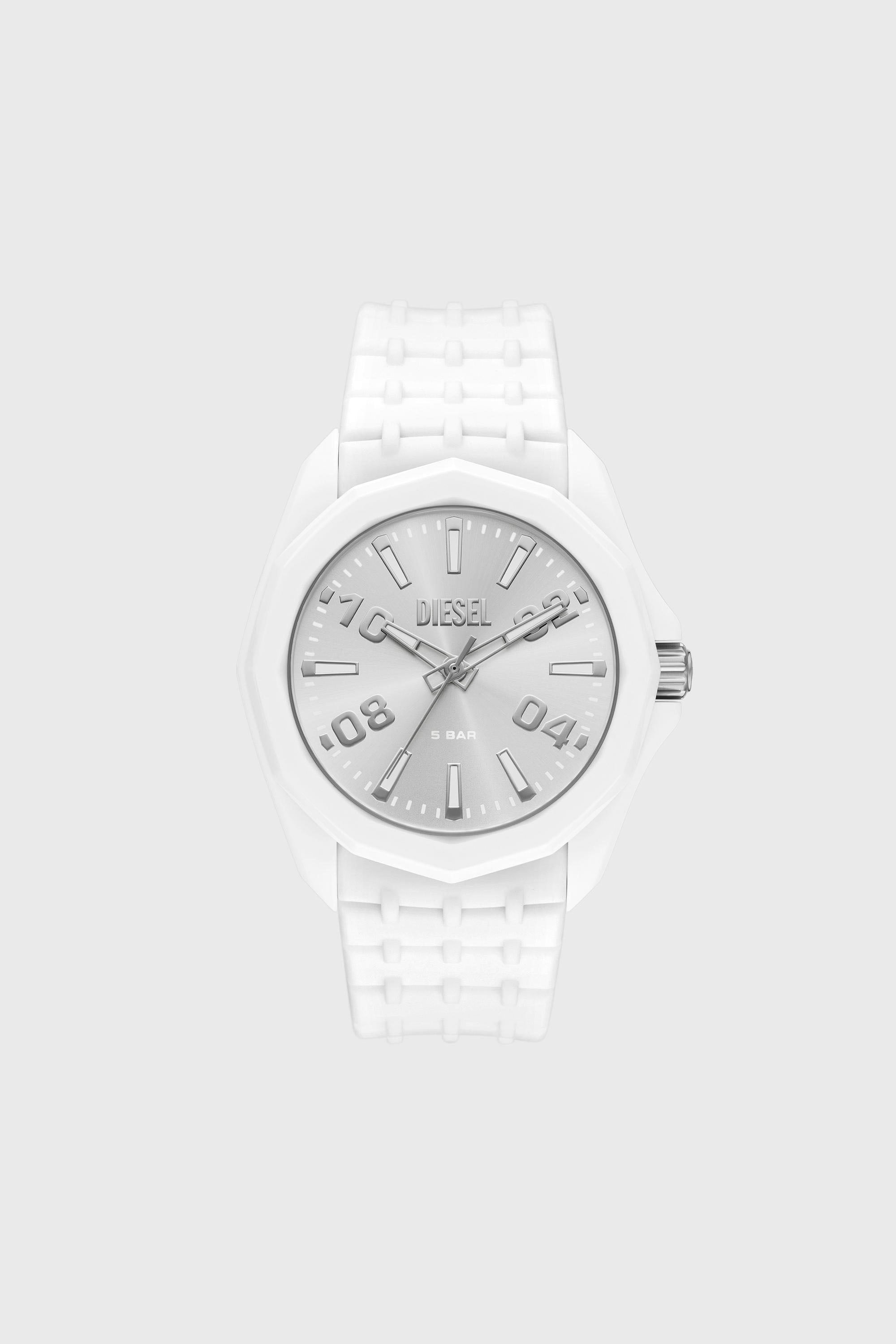 Diesel - DZ2244 WATCH, Herren Stinger Uhr aus wei&szlig;em Silikon in Wei&szlig; - 1