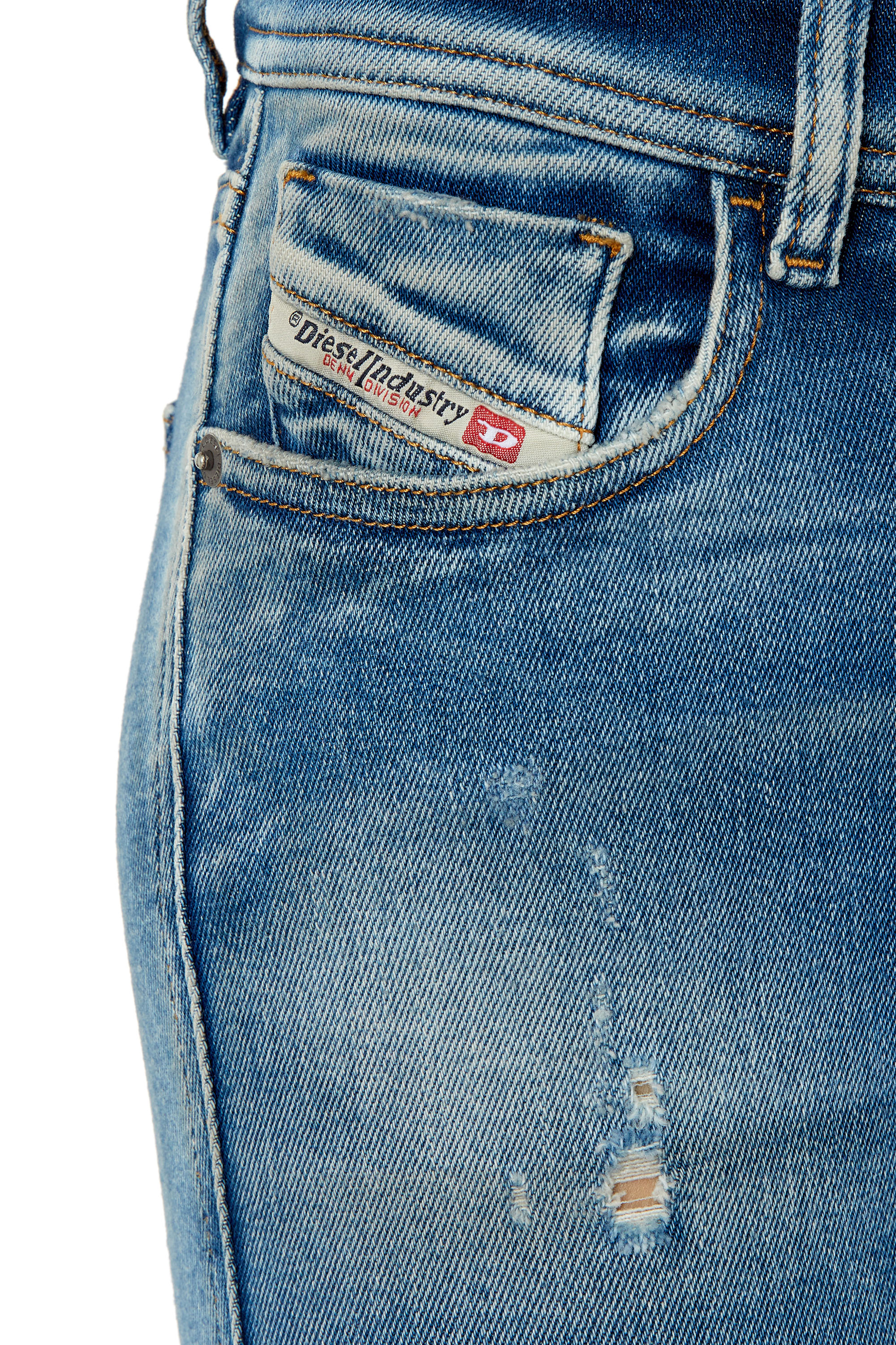 Diesel - Super skinny Jeans 2017 Slandy 09E91, Hellblau - Image 3