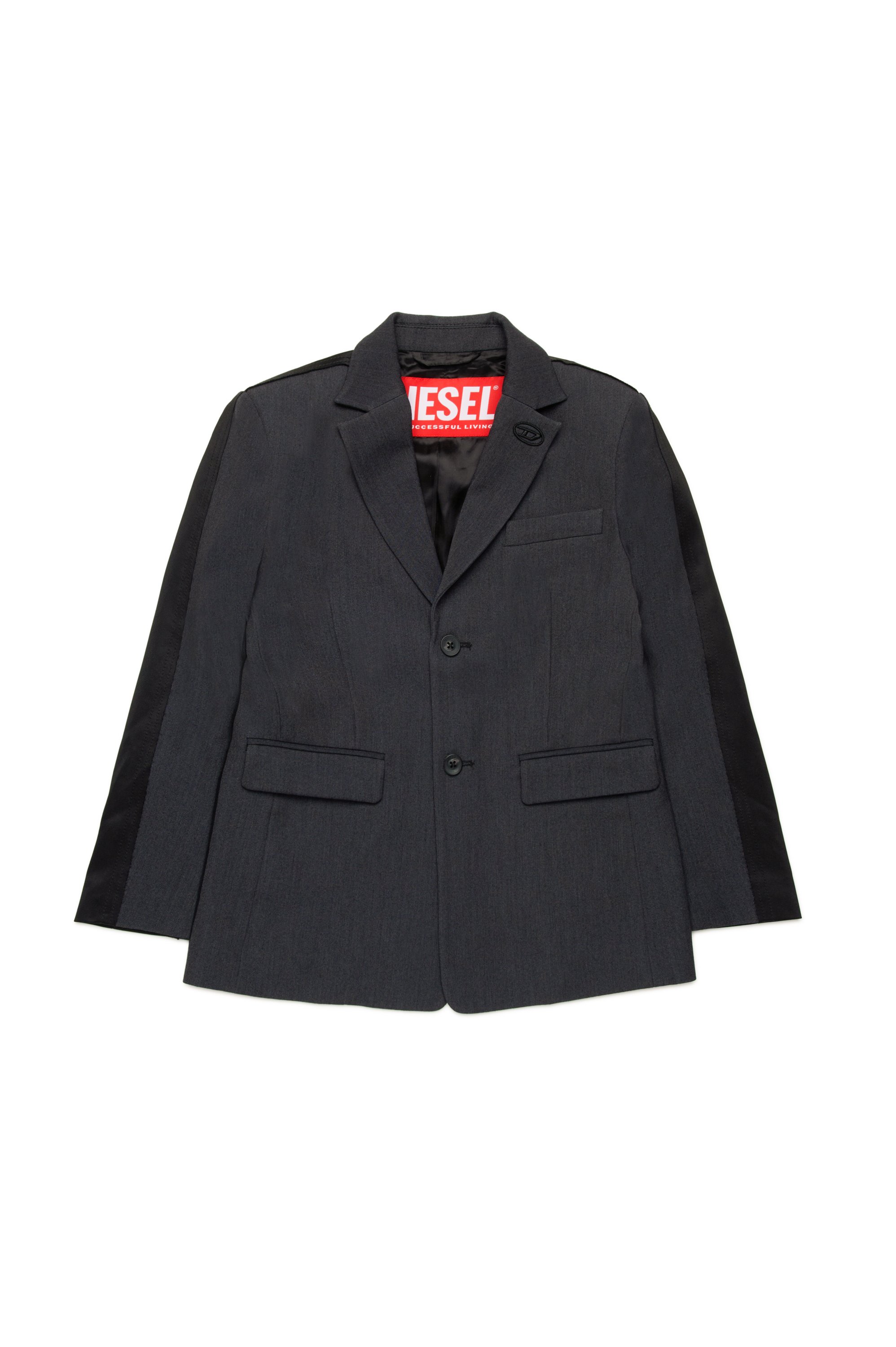 Diesel - JWIRE, Man's Suit jacket in mixed fabrics in Black - 1