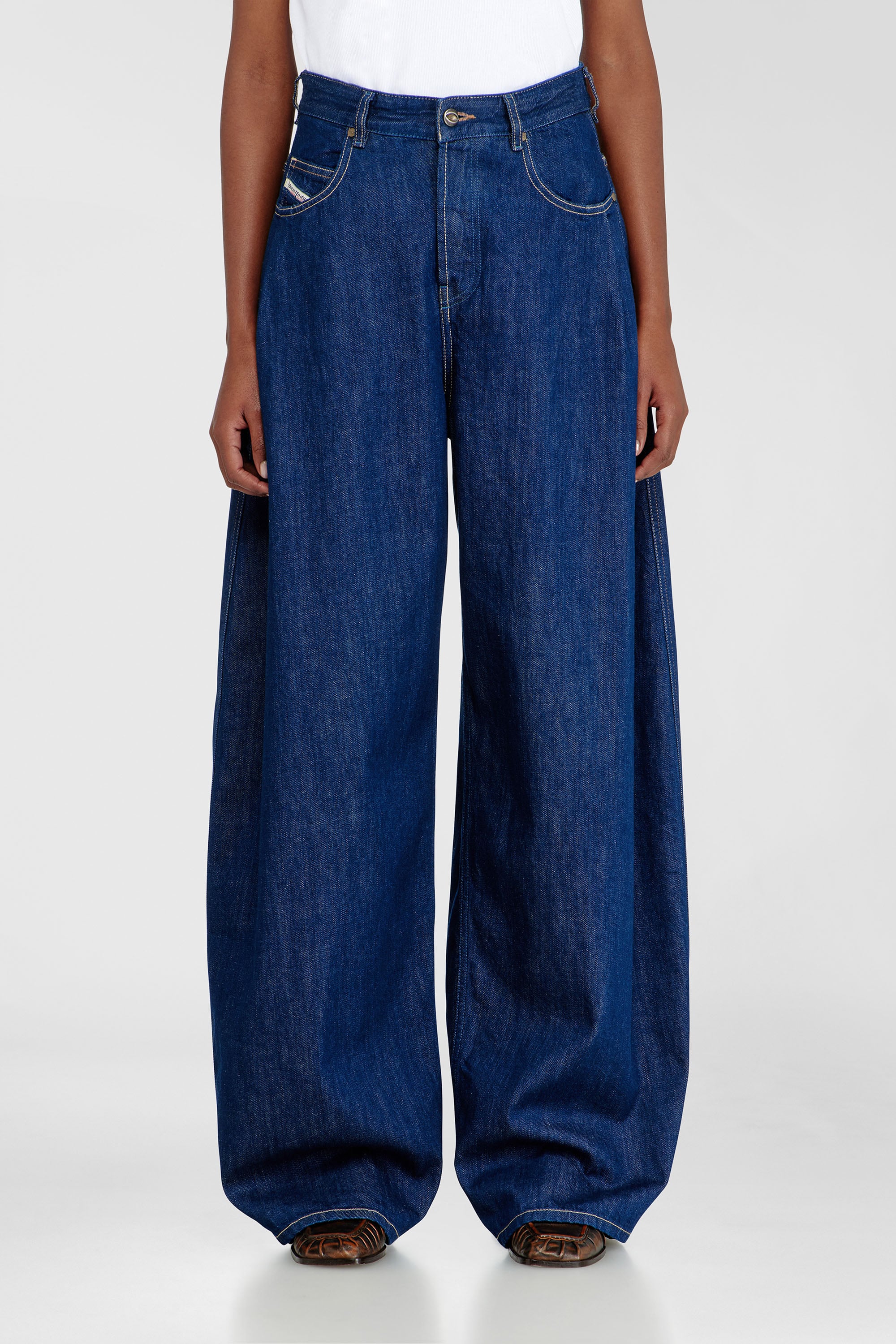 Diesel - Damen Relaxed Jeans 1987 D-Khelz 09Q09, Dunkelblau - 1