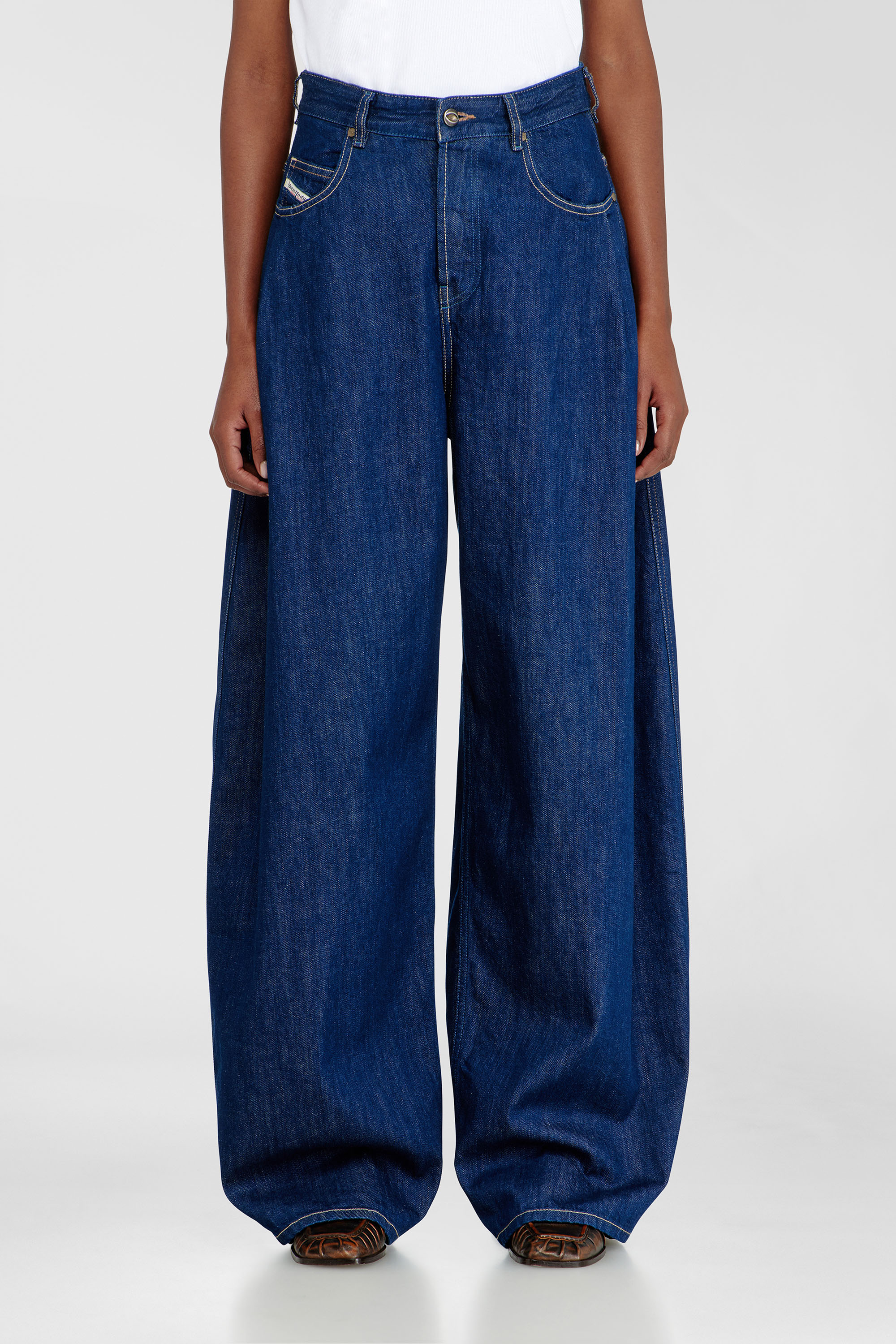 Diesel - Damen Relaxed Jeans 1987 D-Khelz 09Q09, Dunkelblau - 4