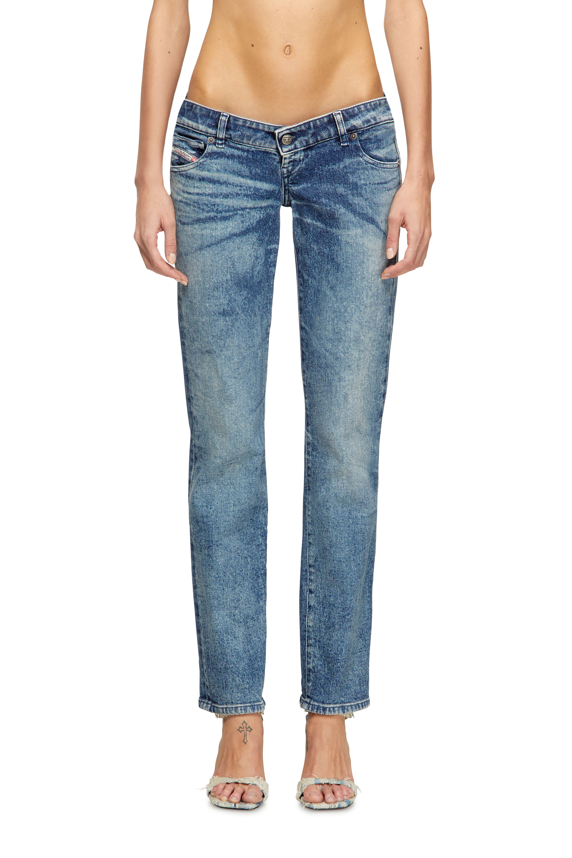 Regular Jeans D-Waisty 007DI, Mittelblau Diesel - Damen Regular Jeans D-Waisty 007DI, Mittelblau - 3