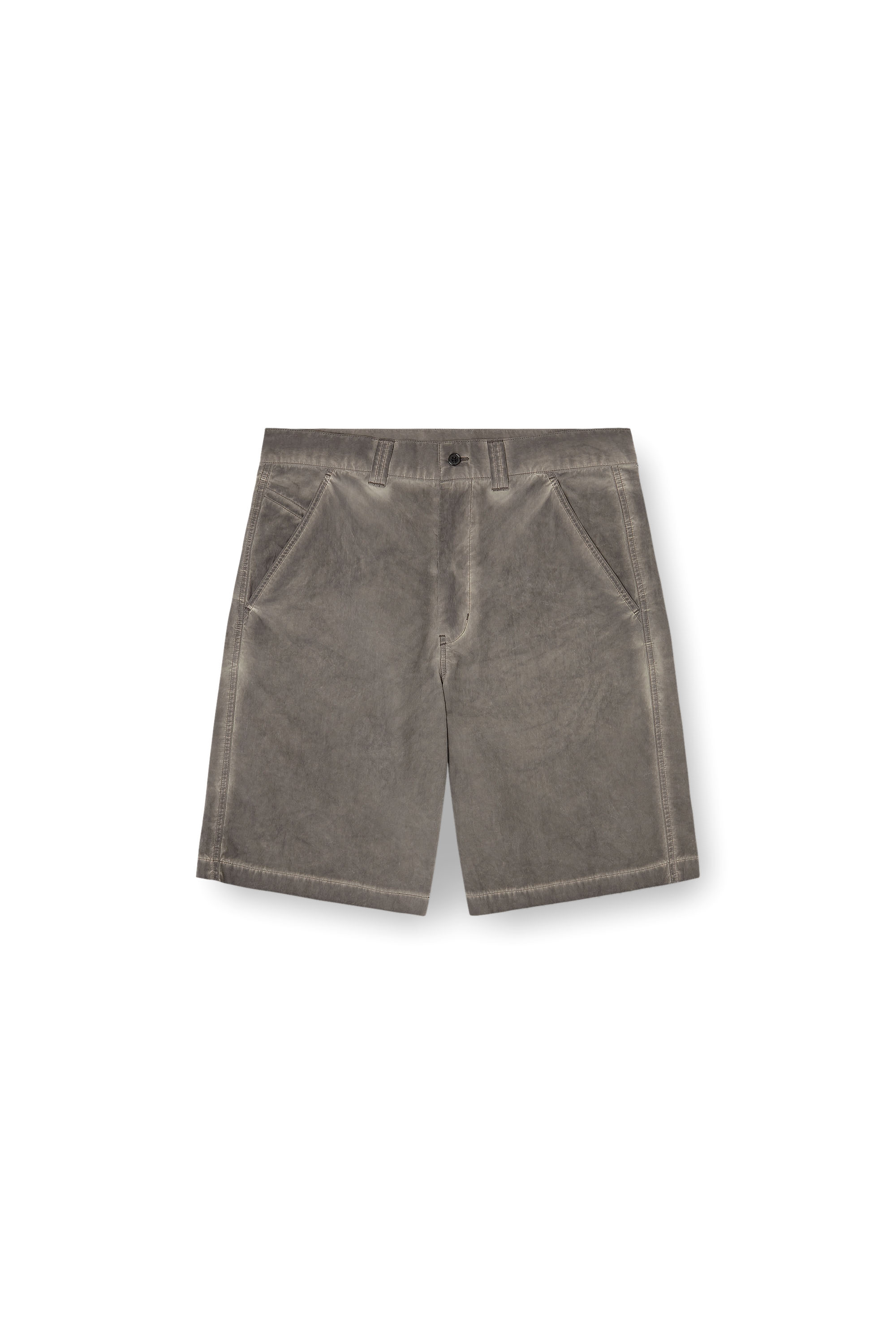 Diesel - P-HANT-CHINO-SHORT-TREAT, Herren Shorts aus Nylon-Baumwolle mit Pigmentf&auml;rbung in null - 3