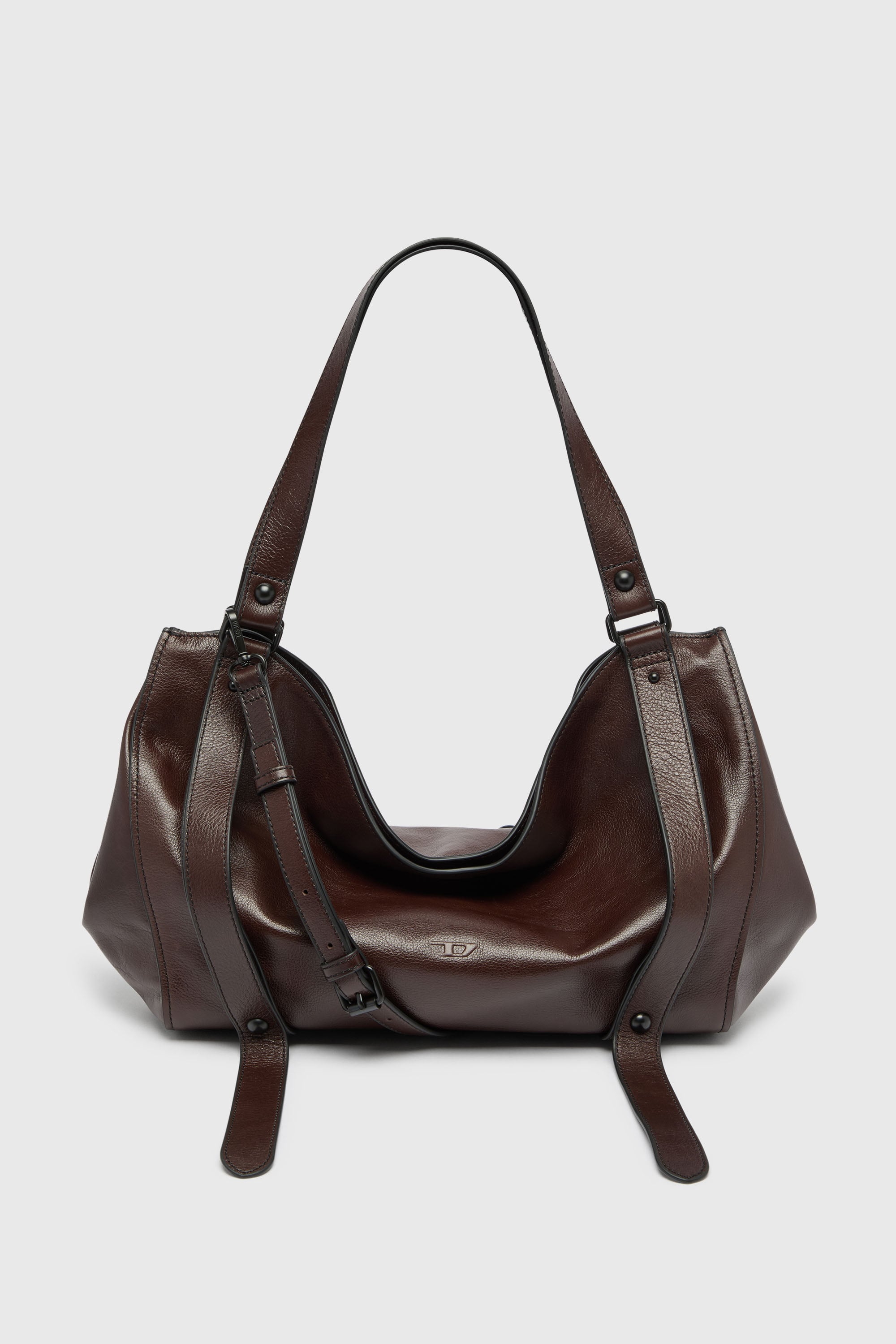 Diesel - D-ONE TOPHANDLE M, Unisex D-One &ndash; Mittelgro&szlig;e Henkeltasche aus Leder in Dunkelbraun - 1