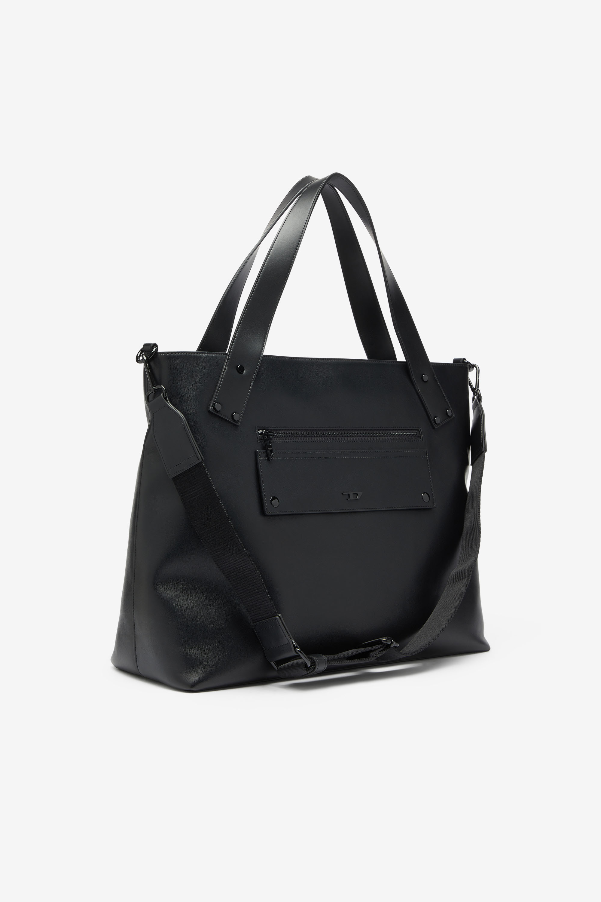 Diesel - RIVET-D TOTE E\W, Herren Rivet-D -  Shopping Bag mit Rei&szlig;verschluss und Klappentasche in Schwarz - 5