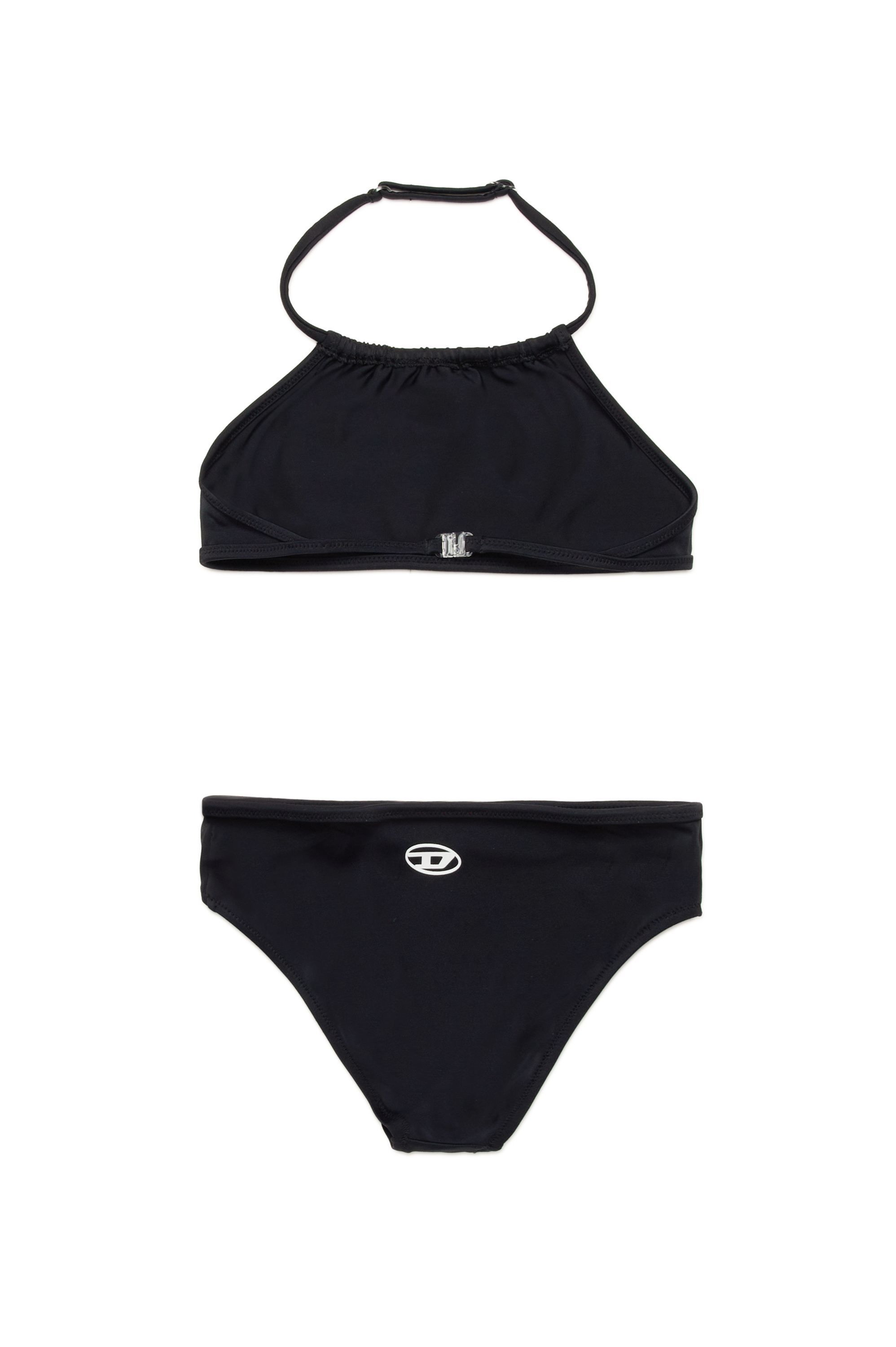 Diesel - MLEAX, Damen Neckholder-Bikini mit Oval D-Logo in Schwarz - 2