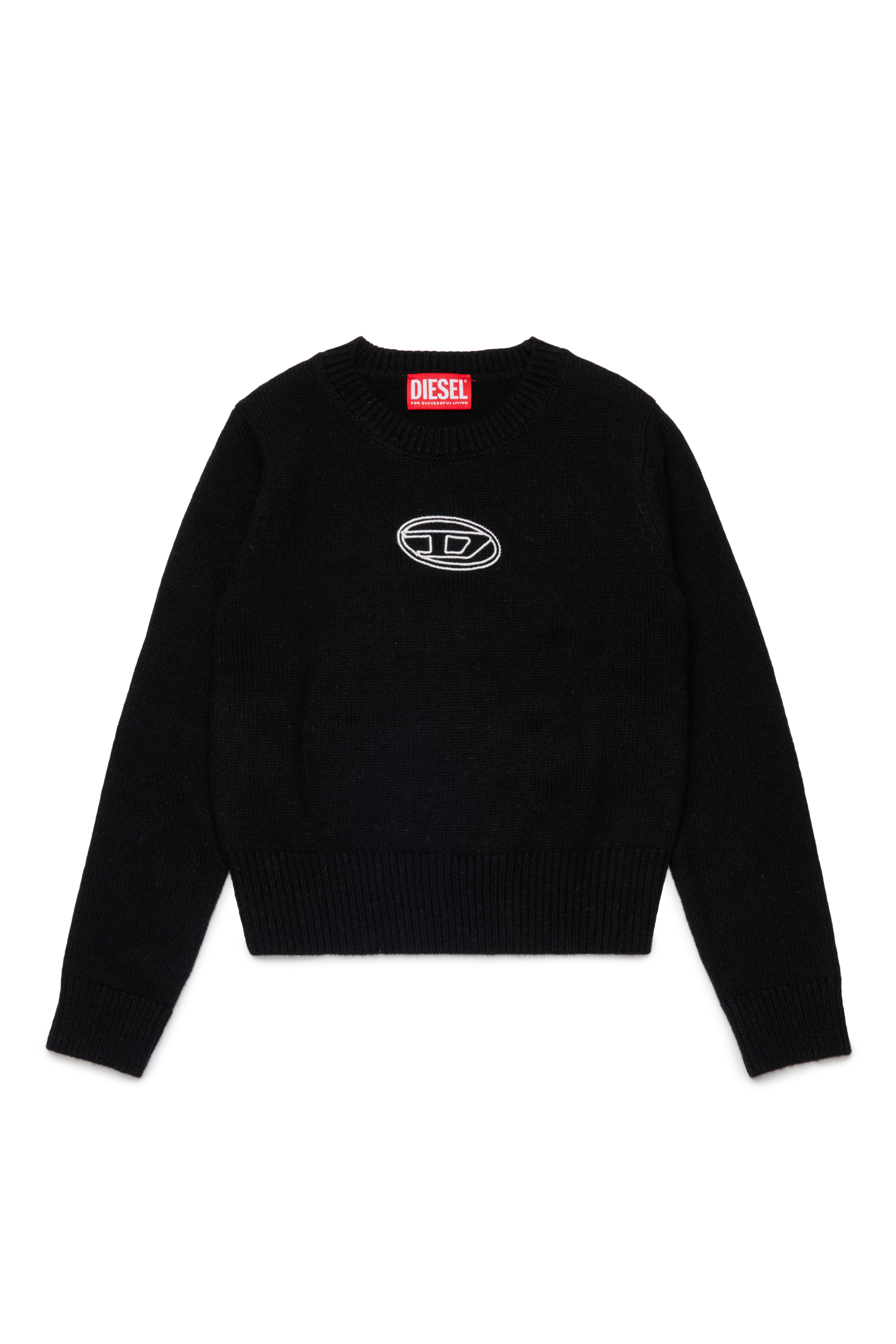 Diesel - KLESSY, Damen Wollmischpullover mit Logo in Schwarz - 1