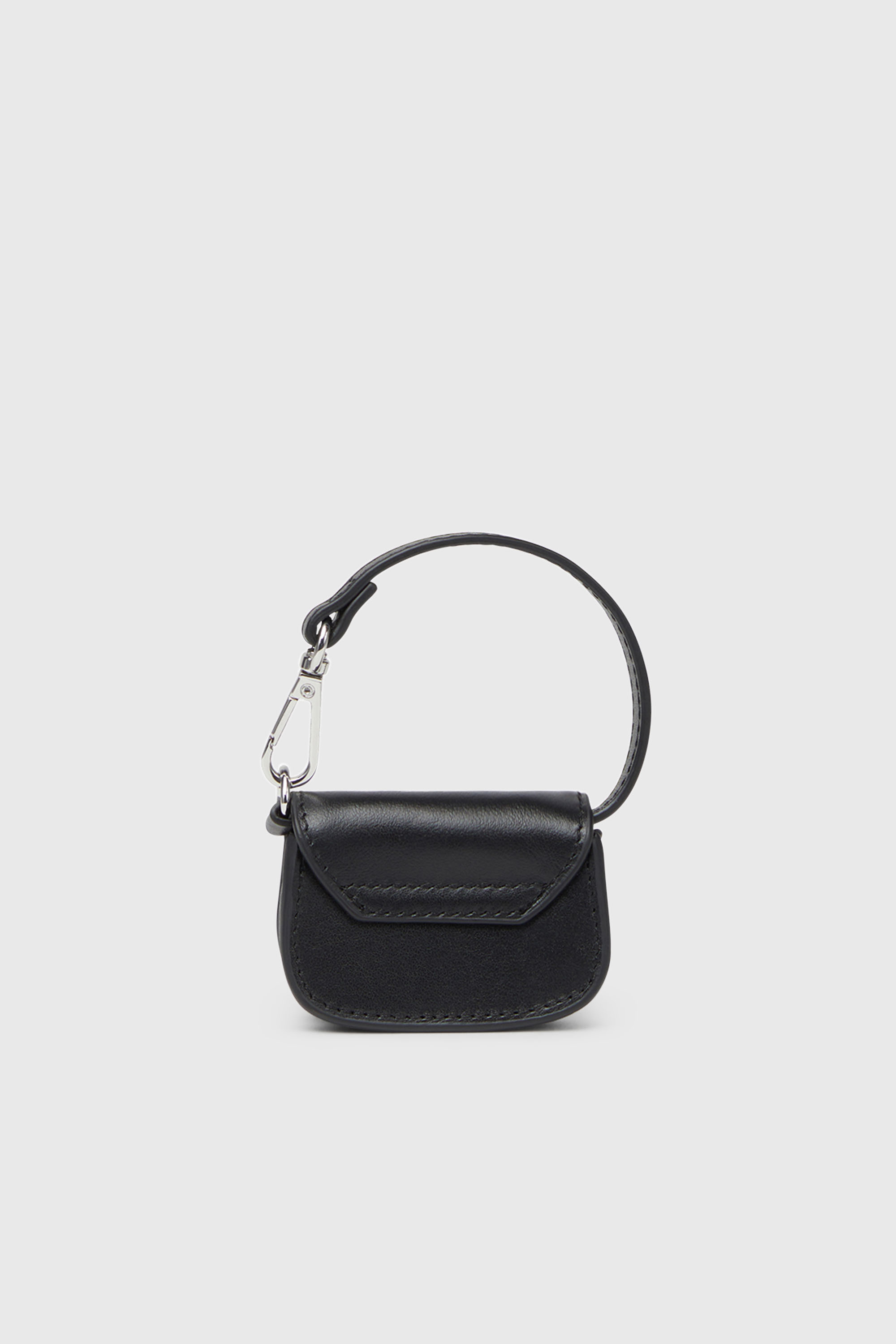 Diesel - 1DR MICRO, Damen Taschenanh&auml;nger aus Leder in Schwarz - 2
