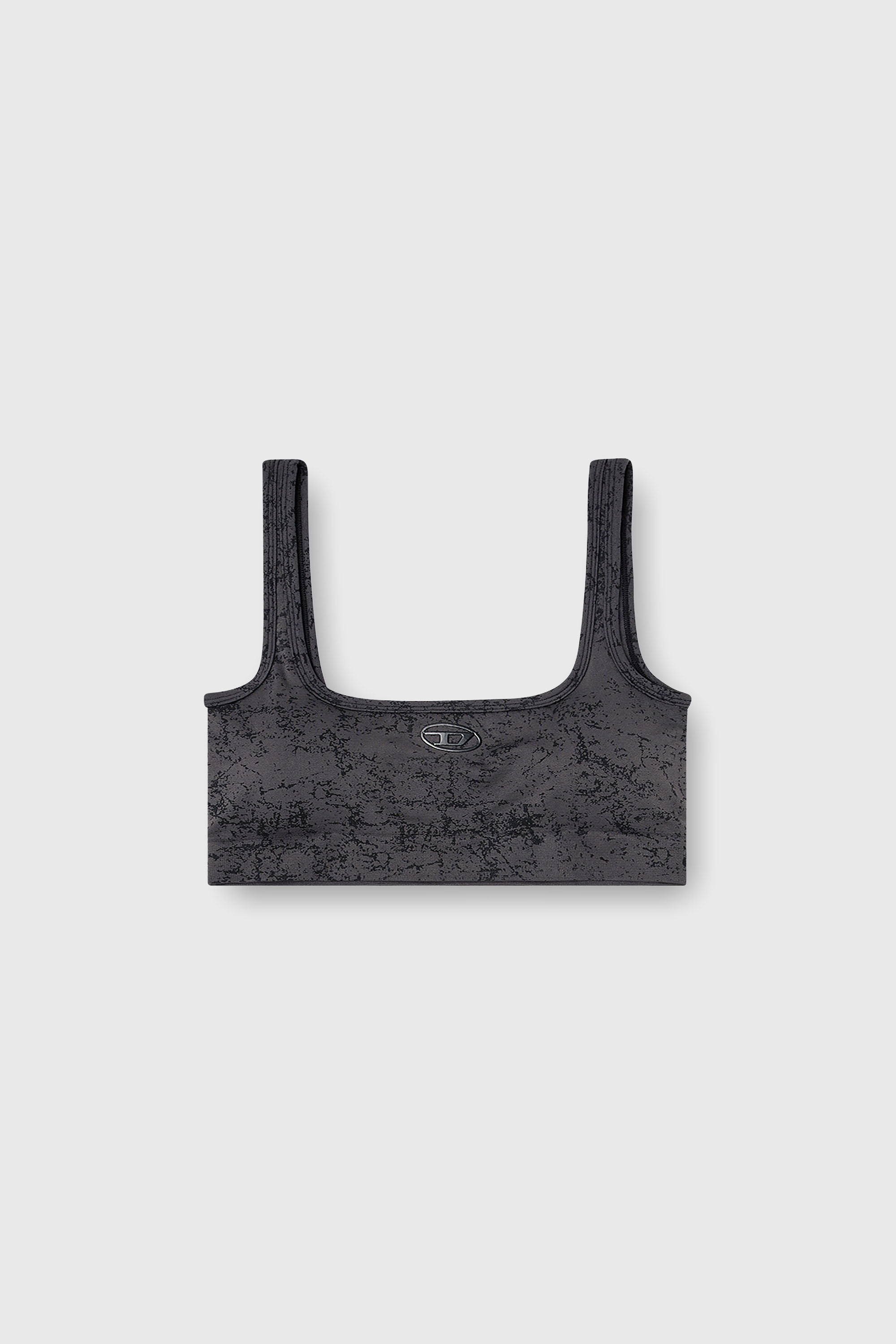 Diesel - HELLA-UTLT, Damen Sport-BH mit Utility-Print in Dunkelgrau - 2