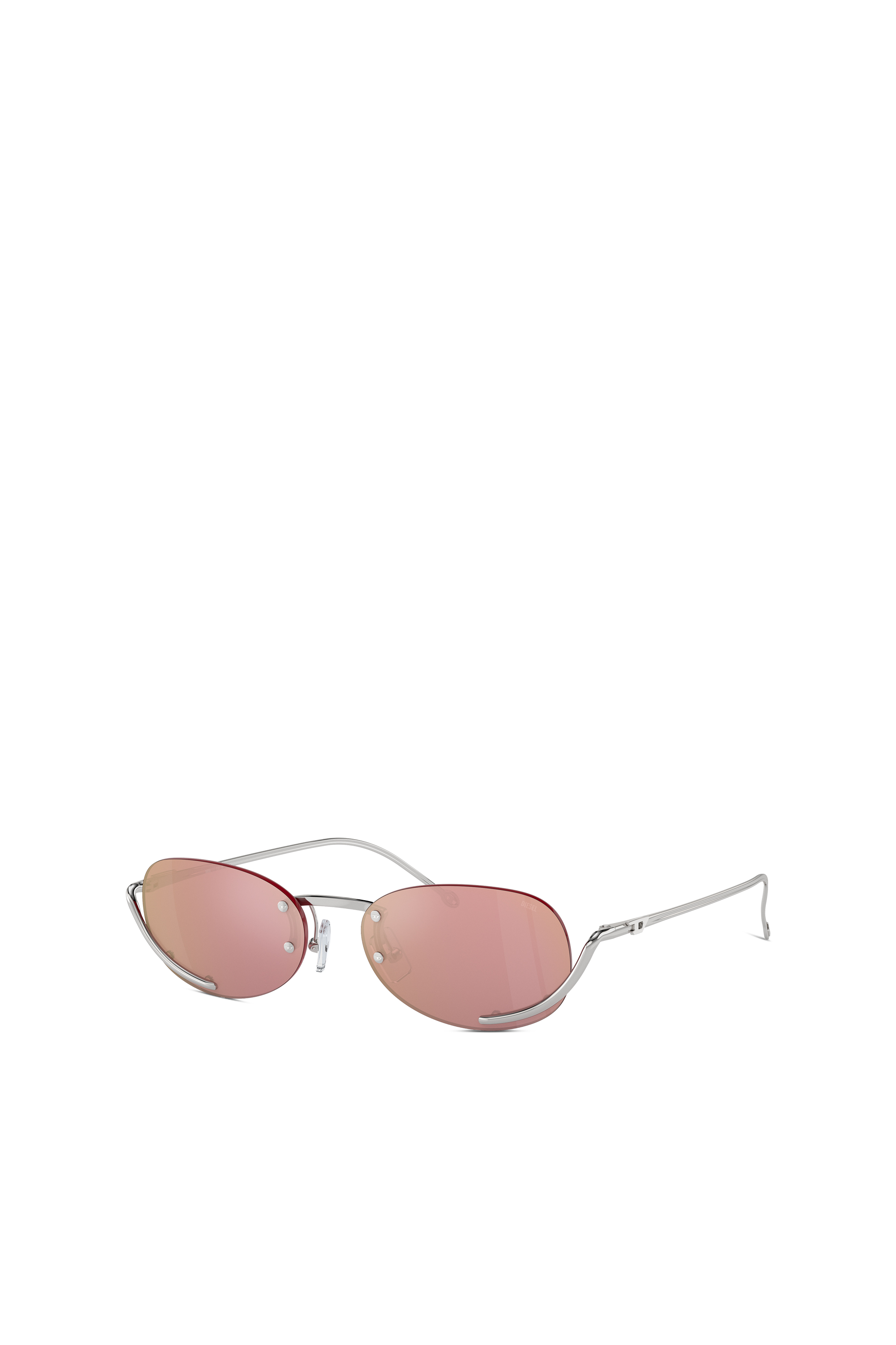 Diesel - 0DL1004, Unisex Ovaler Modell Brille in Rosa - 4