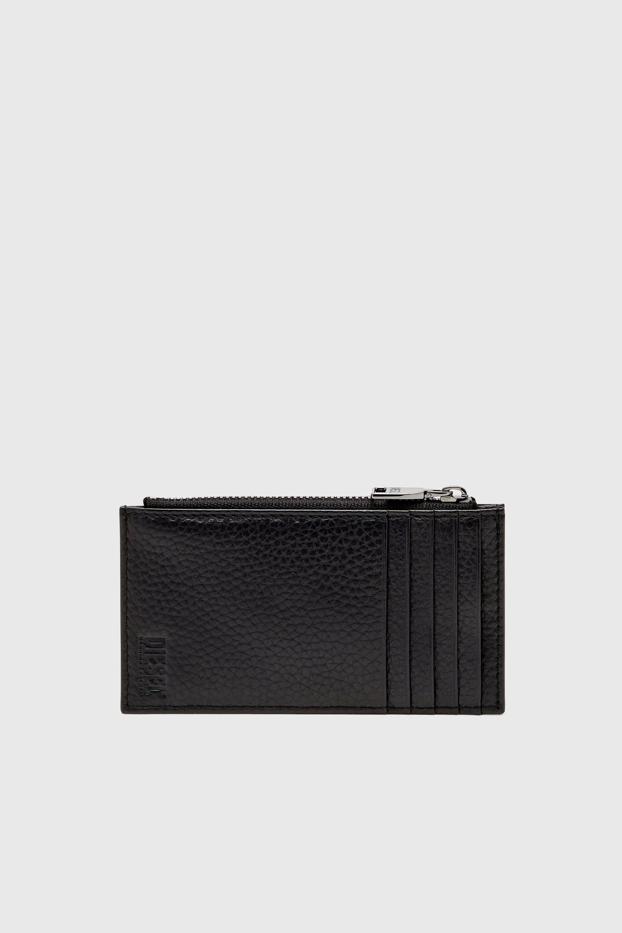 Diesel - HISSU EVO CARD HOLDER III, Herren Flaches Kartenetui aus genarbtem Leder in Schwarz - 2