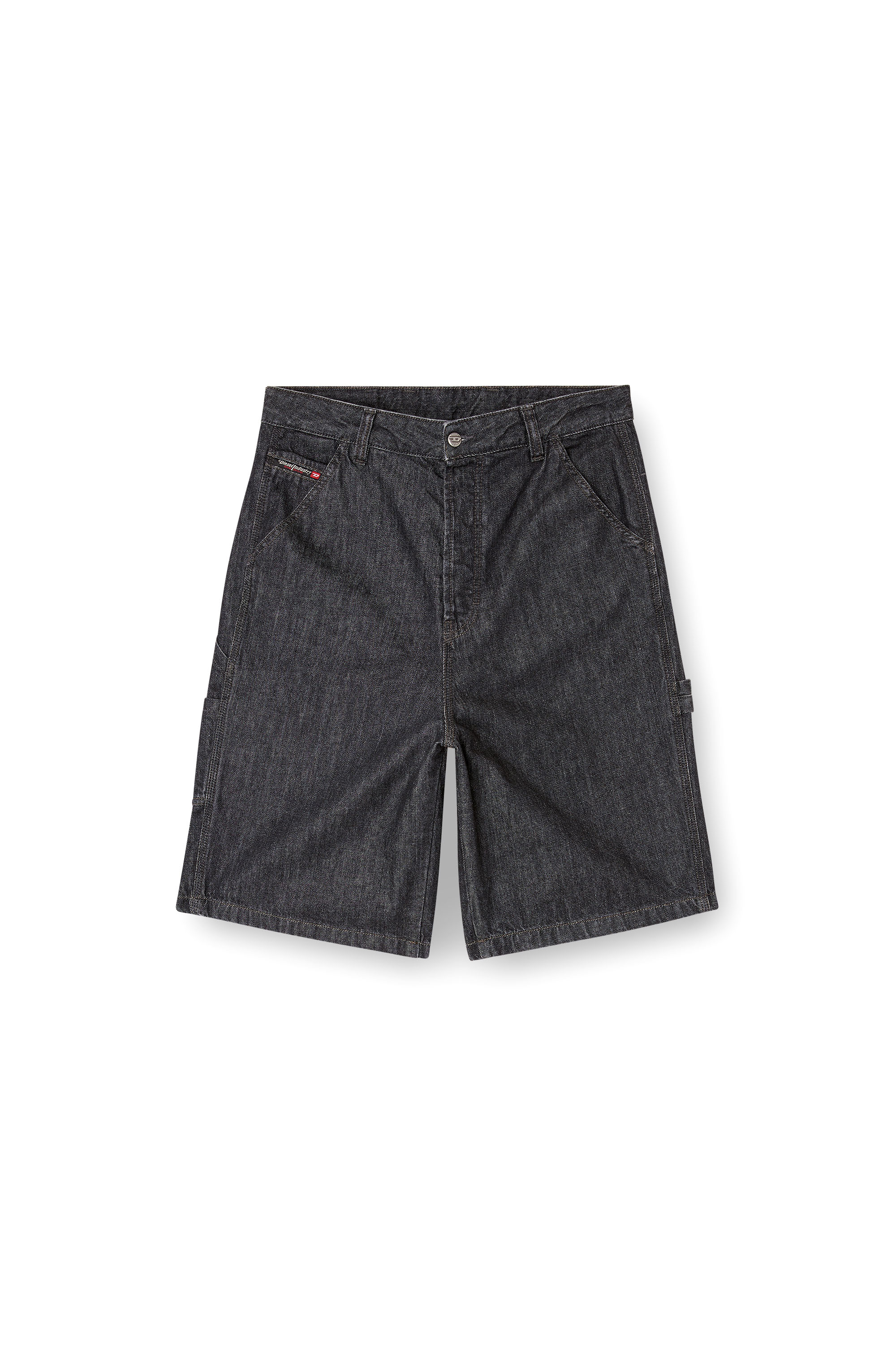 Diesel - D-LIVERY-W-SHORT, Herren Shorts aus Rinse-Wash-Denim in Schwarz - 3