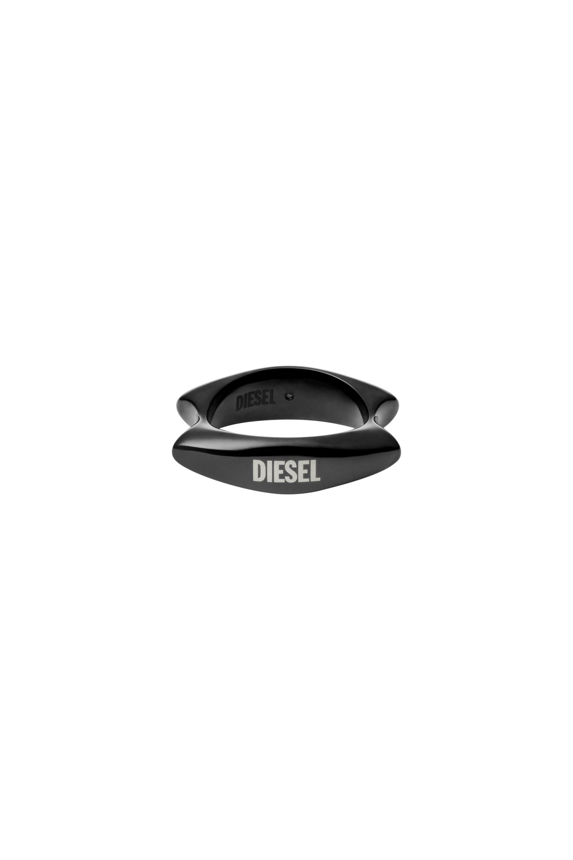 Diesel - DX1632001 JEWELLERY, Unisex Bandring aus schwarzem Edelstahl in Schwarz - 2