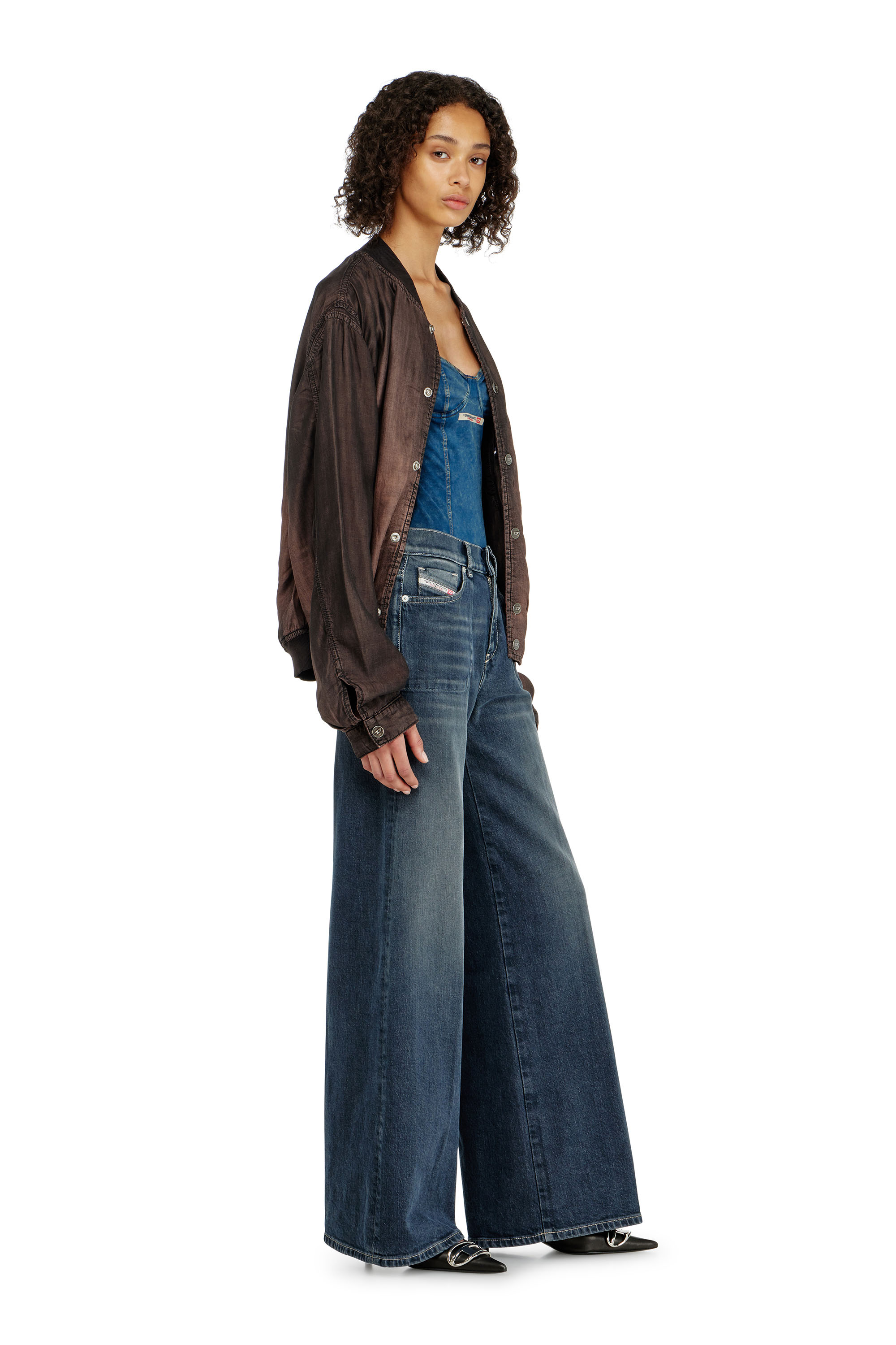 Diesel - Damen Flare Jeans 1978 D-Akemi 007EI, Dunkelblau - 2