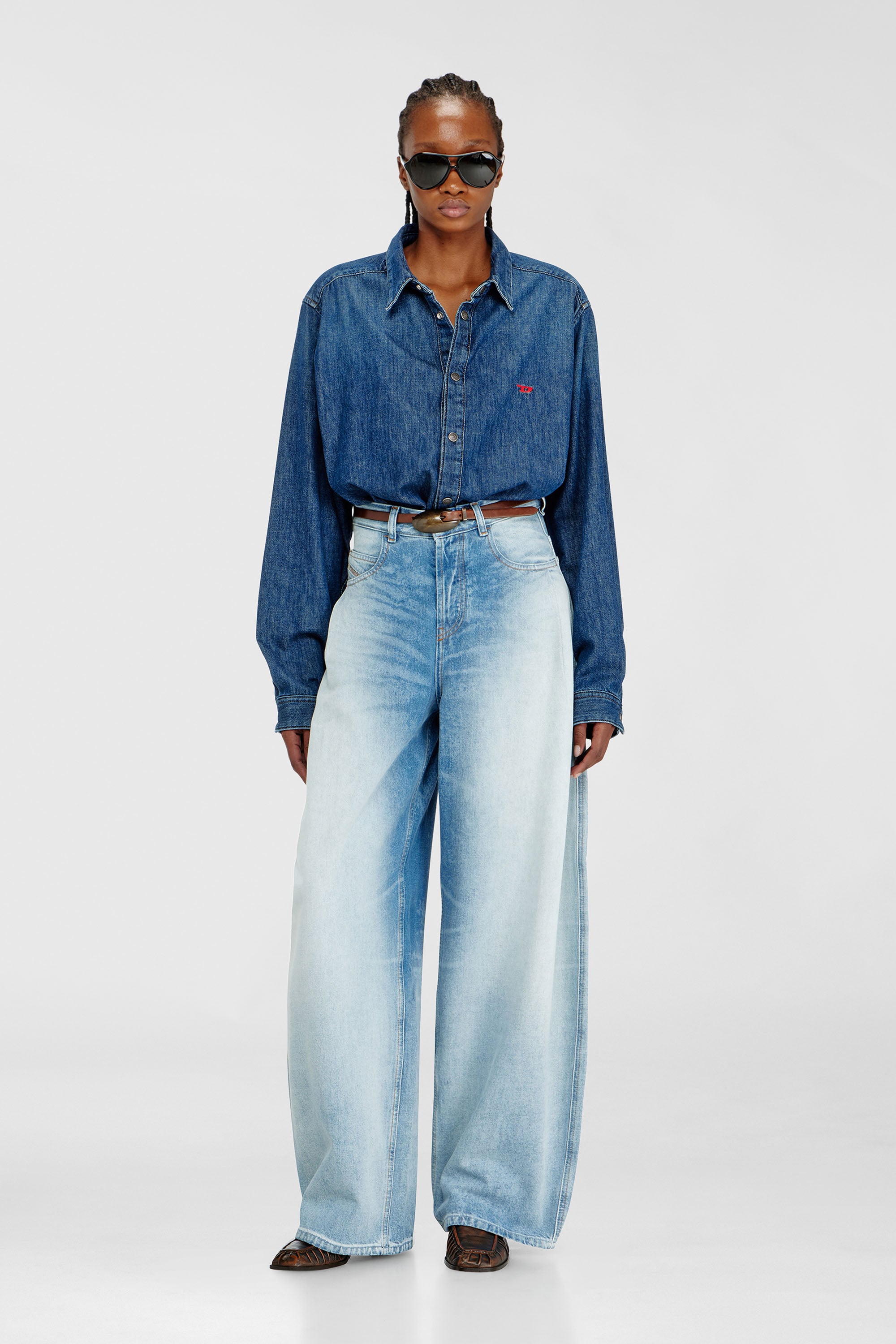 Diesel - Damen Relaxed Jeans 1987 D-Khelz 007EE, Hellblau - 1