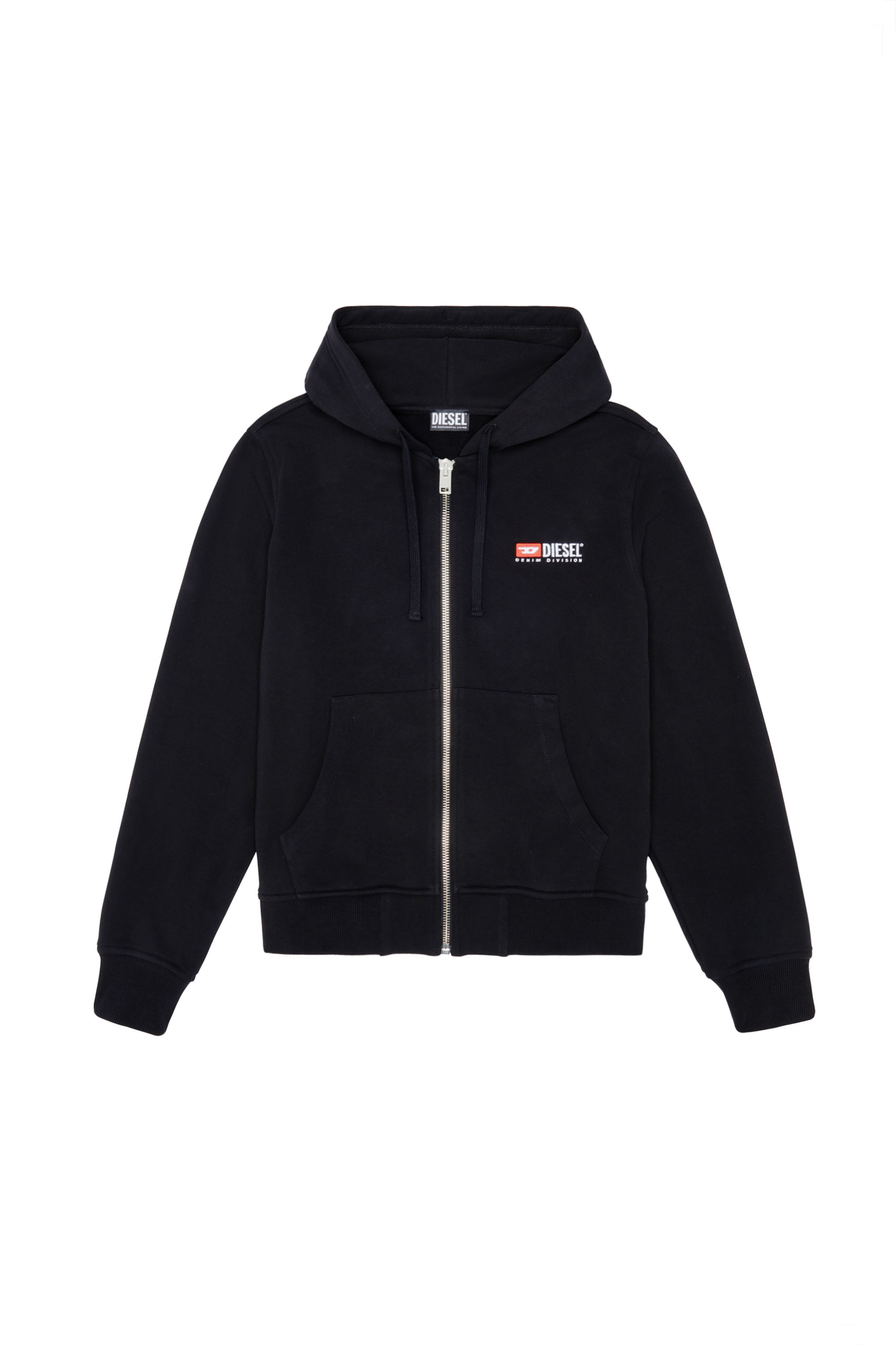 Diesel - S-GINN-HOOD-ZIP-DIV, Schwarz - Image 6