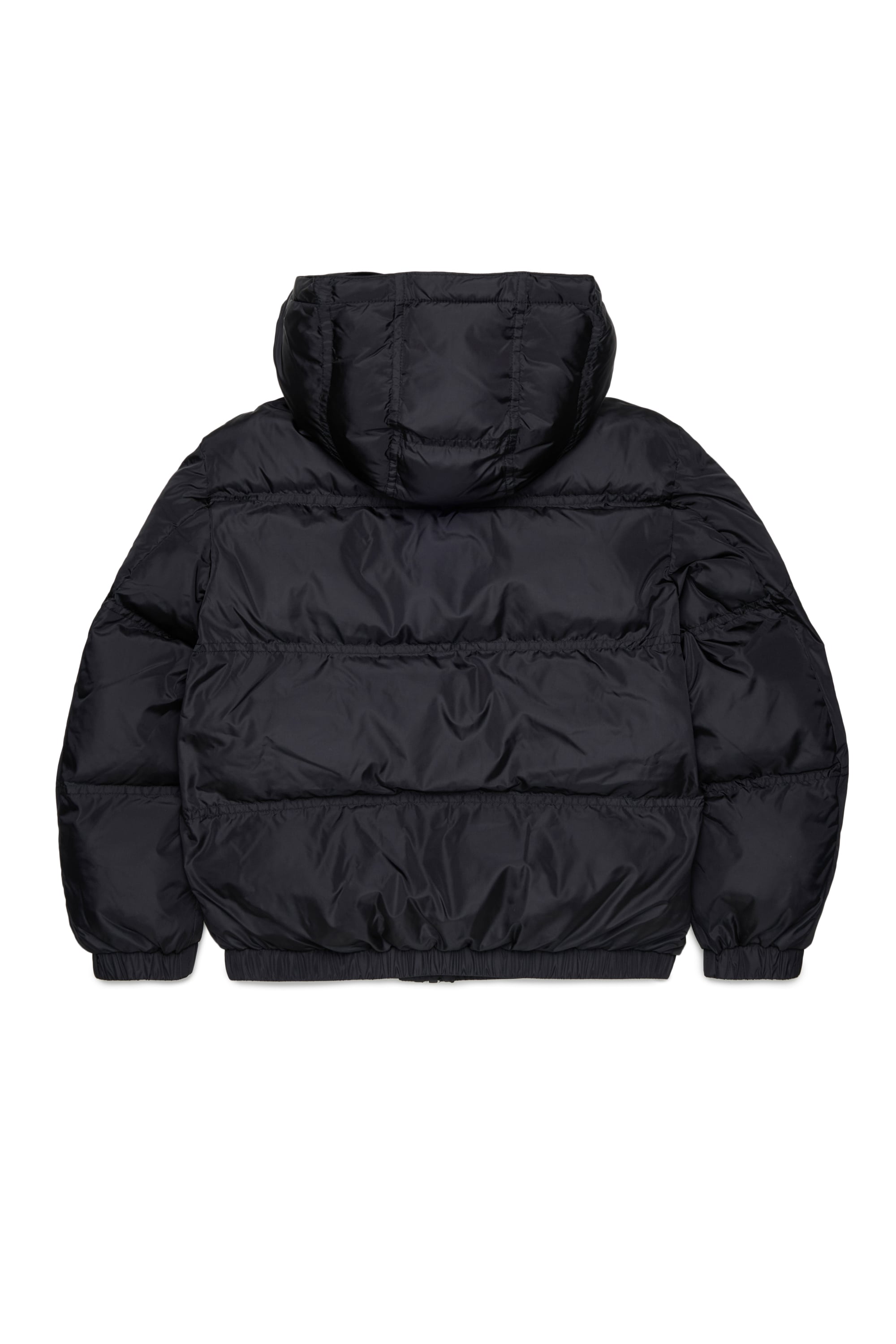 Diesel - JRIVON, Unisex Steppjacke mit Kapuze und oversized Taschen in Schwarz - 2