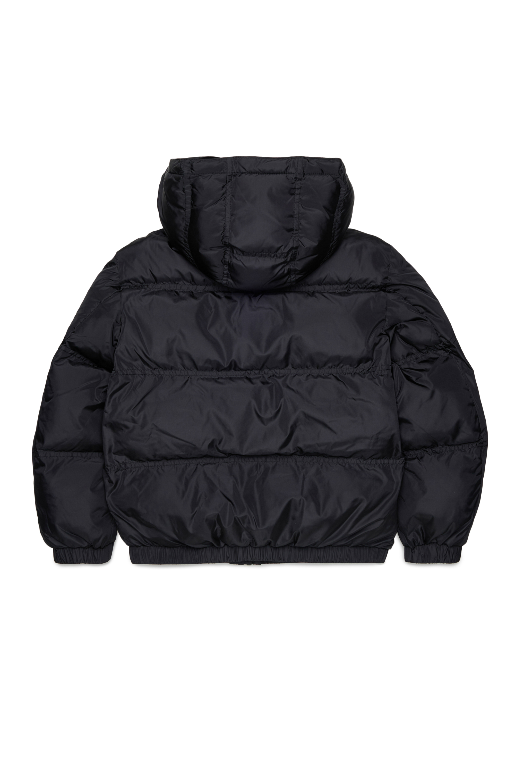 Diesel - JRIVON, Unisex Steppjacke mit Kapuze und oversized Taschen in Schwarz - 2