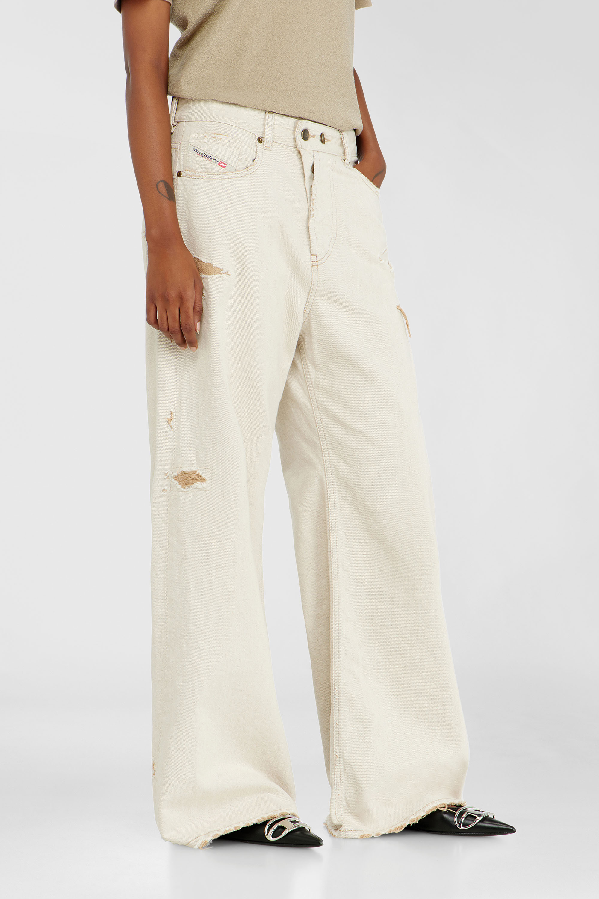 Diesel - Damen Relaxed Jeans 1996 D-Sire 09P89, Beige - 7