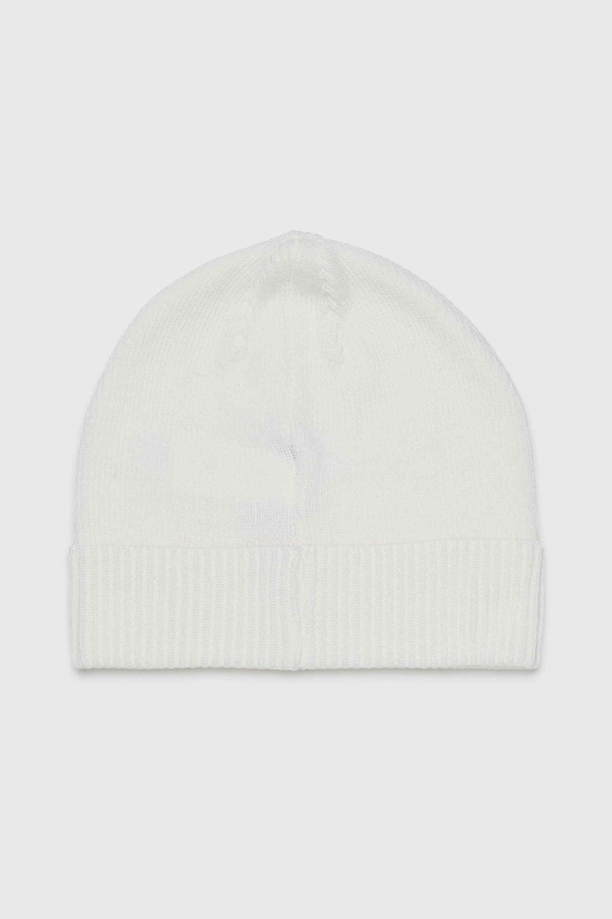 Diesel - FBAND, Unisex Beanie aus Wollmischung mit Logo in Wei&szlig; - 2