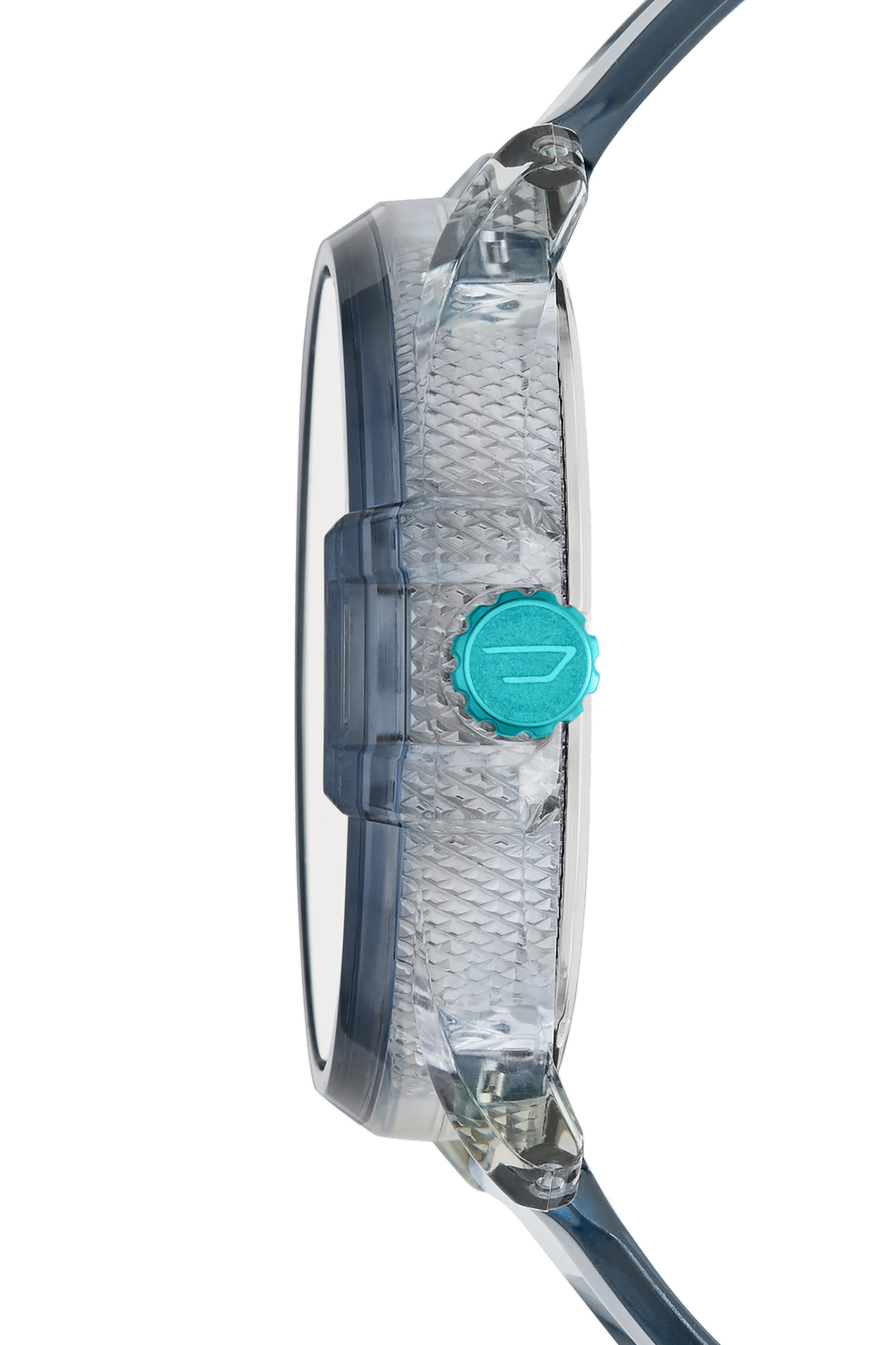 Diesel - DZ1868, Herren Ms9 Uhr mit blauem Silikonarmband und drei Zeigern in Hellblau - 2