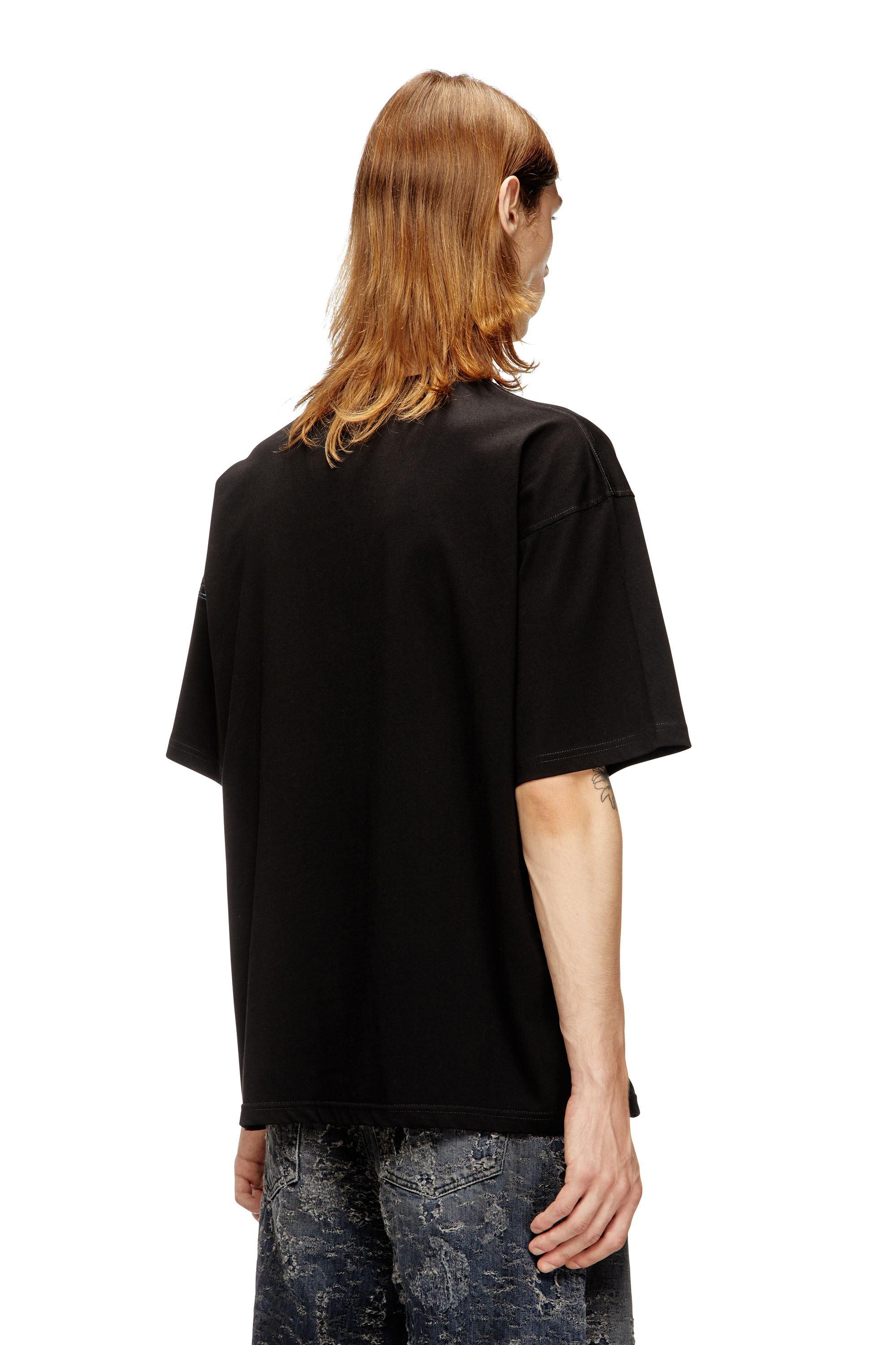 Diesel - T-BOXT-T25, Herren Baumwoll-T-Shirt mit Digitaldruck. in Schwarz - 4