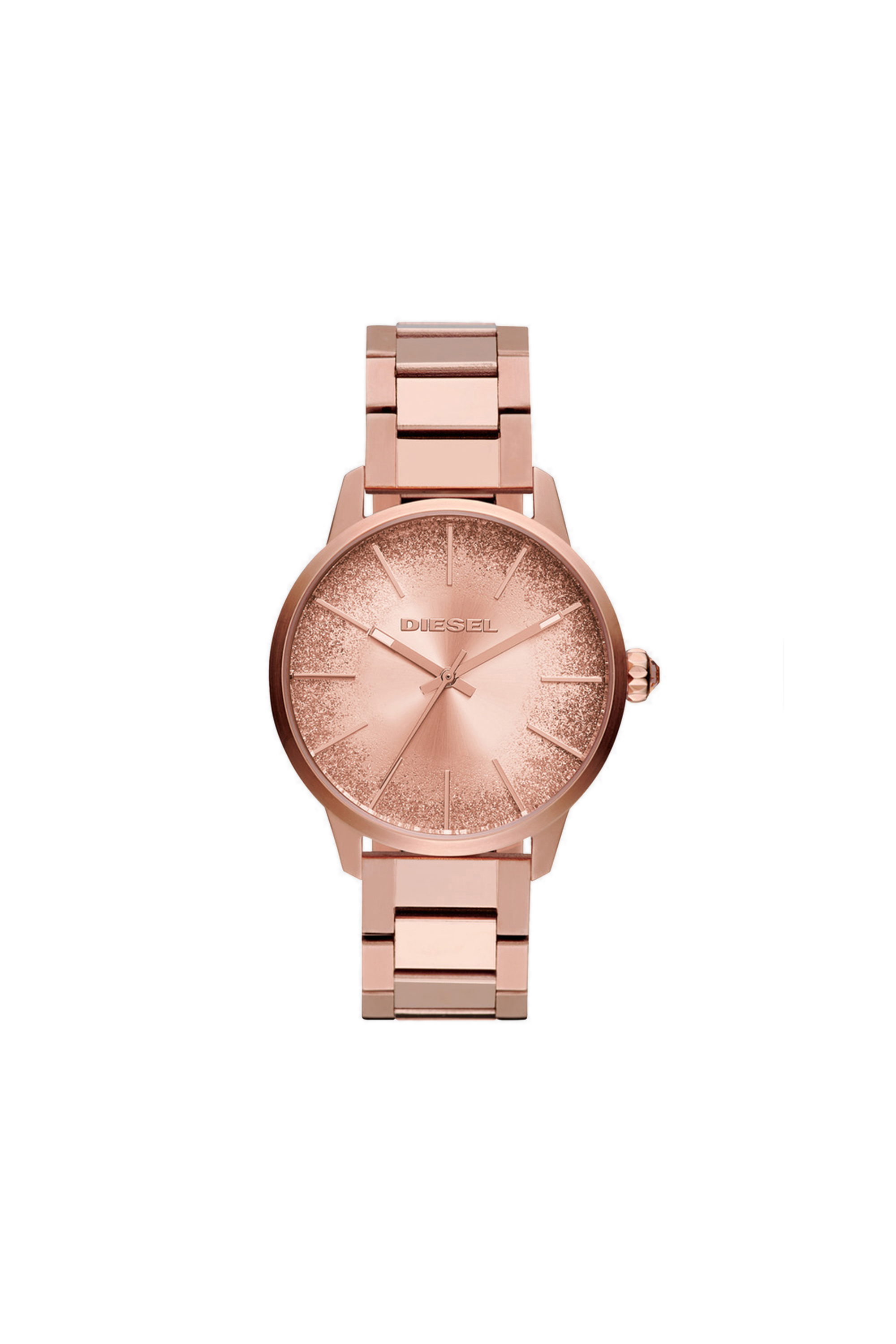 Diesel - DZ5567, Damen Rosafarbene Uhr mit Gliederarmband, 38 mm in Rosa - 1