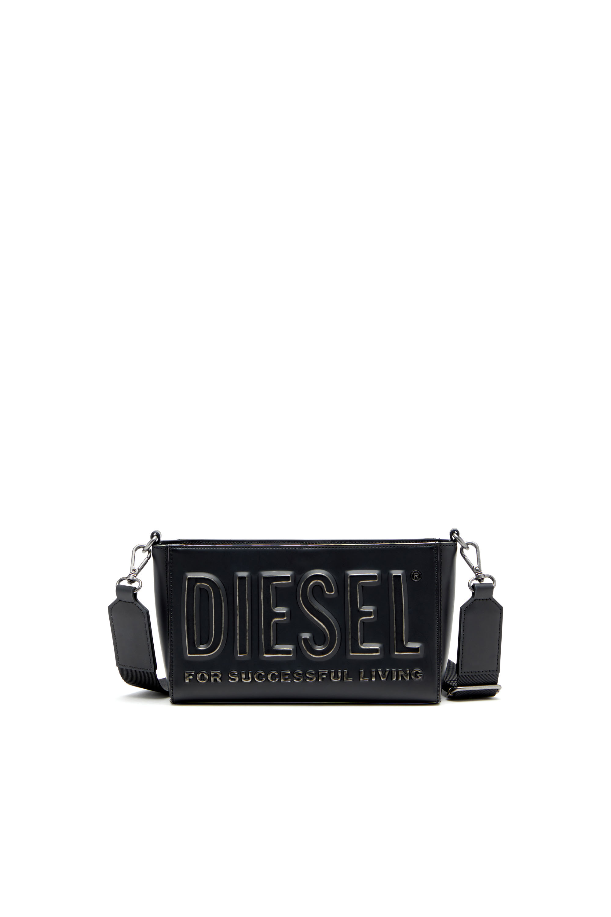 Diesel - DSL 3D CAMERA BAG X, Herren Dsl 3D-Kameratasche aus geb&uuml;rstetem PU in Schwarz - 2