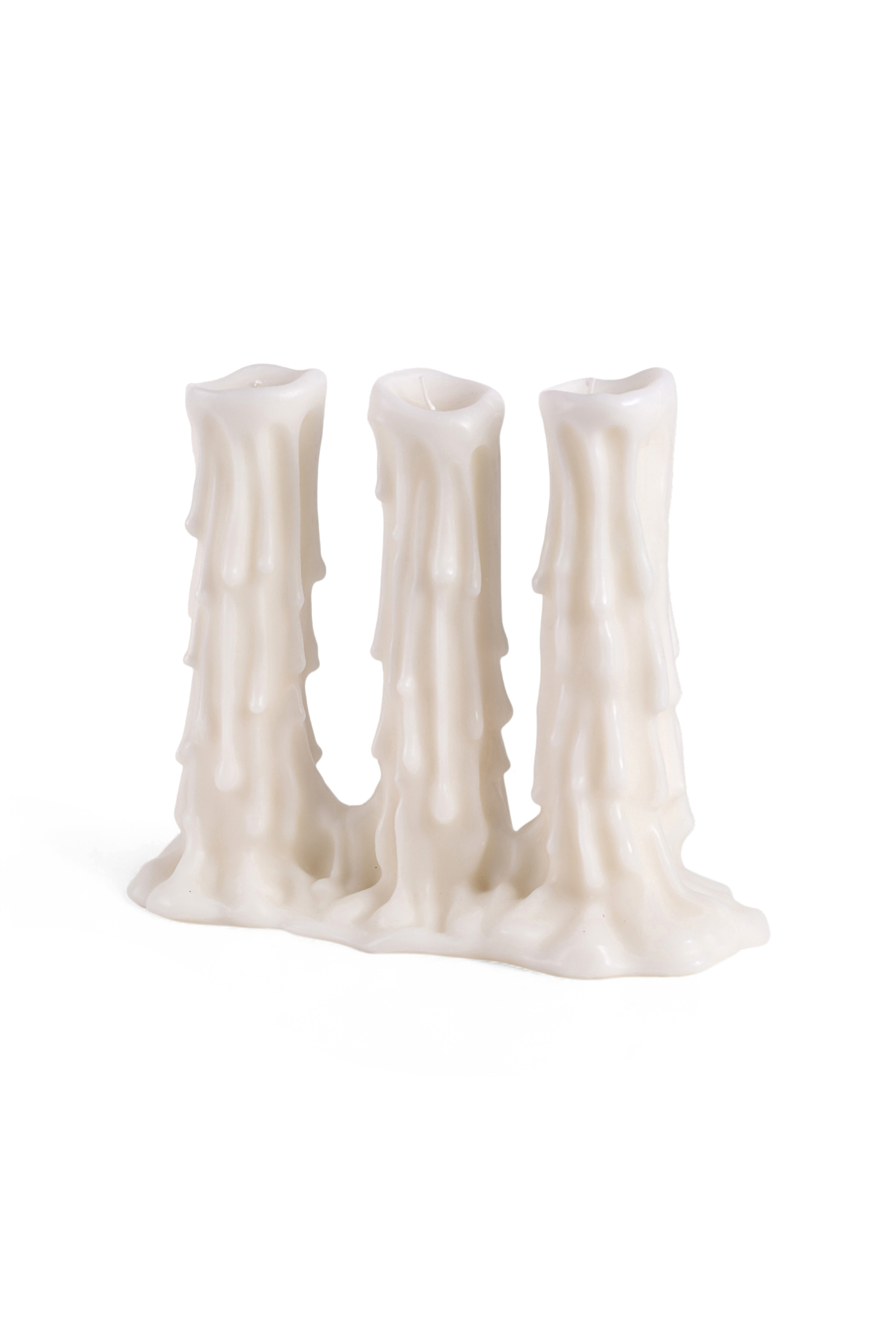 Diesel - 11166 CANDLE&nbsp;"MELT-D&rdquo; CM 15,8X35X29,5 TR, Unisex Dreik&ouml;rper‑Kerze in Wei&szlig; - 2