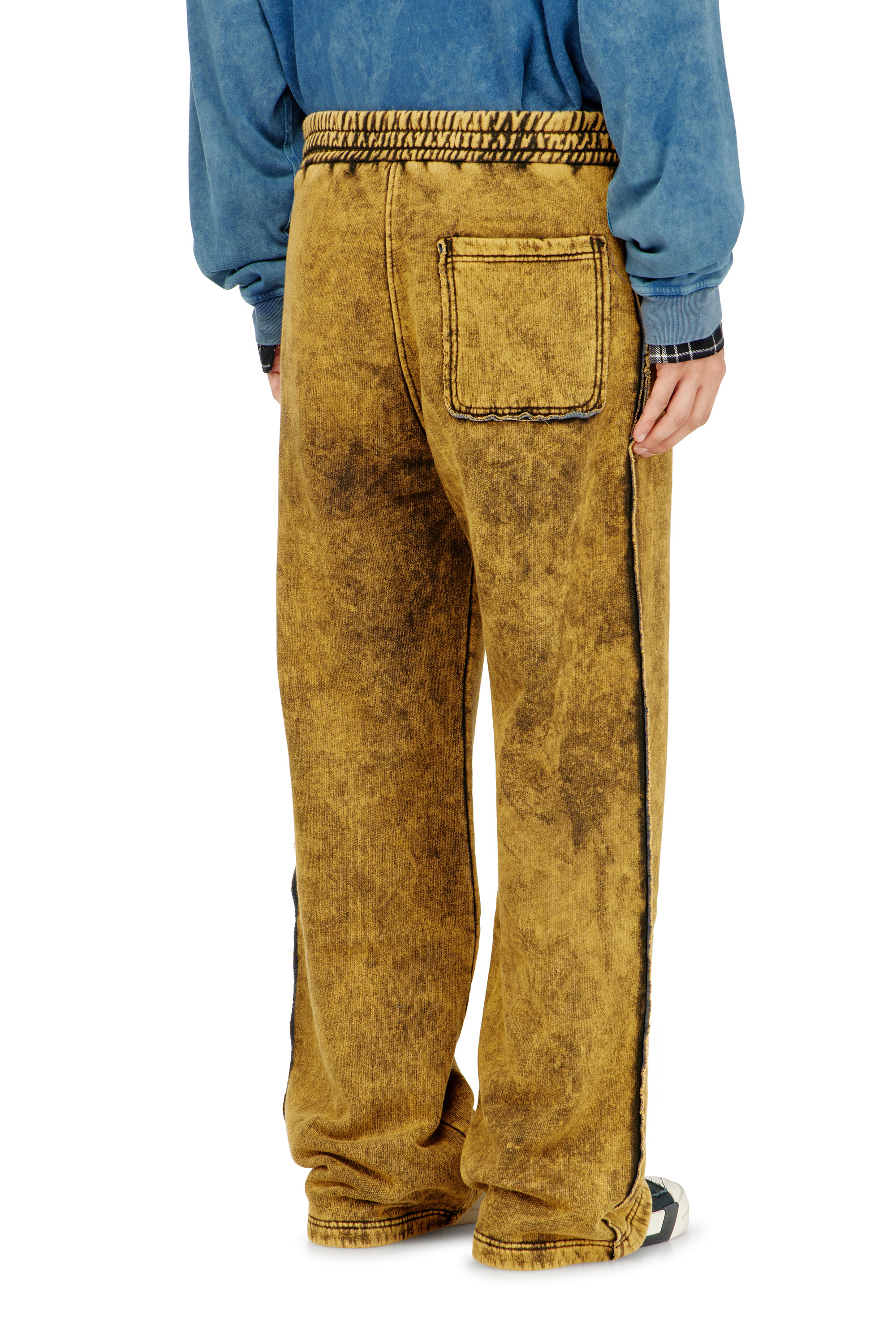 Diesel - P-MARTAINS-RAW, Herren Sweatpants mit acid-wash und offenen Kanten in null - 3