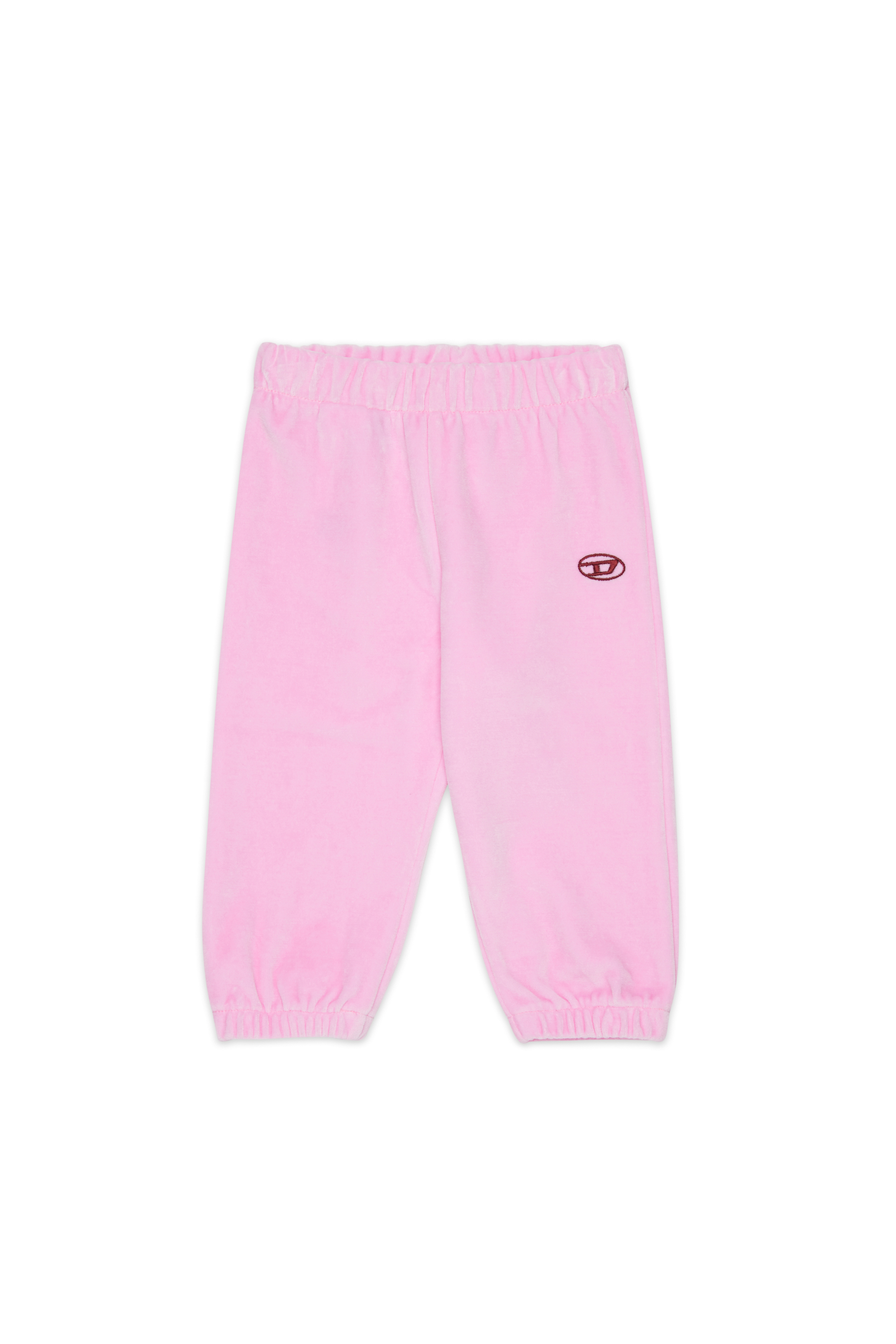 Diesel - PHENIB, Herren Samtweatpants mit Oval D Stickerei in Rosa - 1