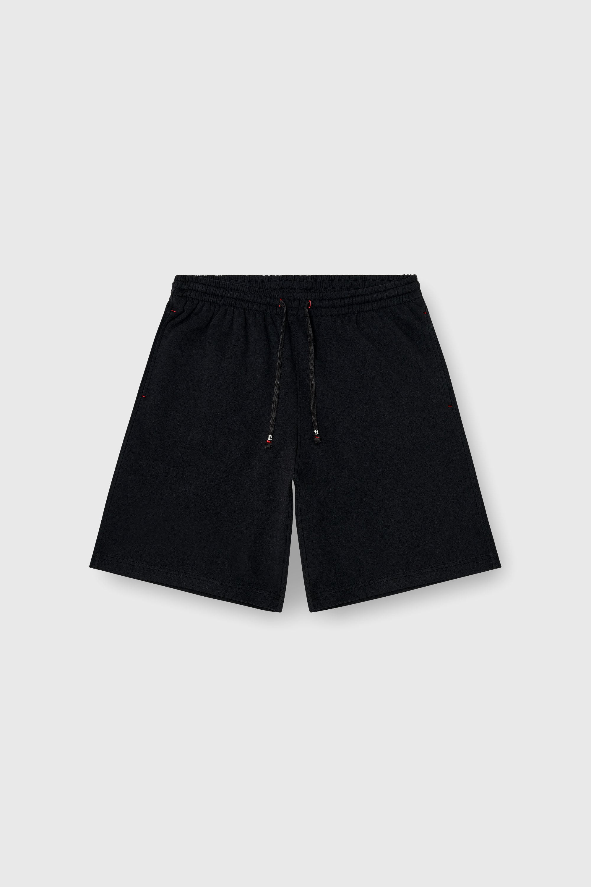 Diesel - LUCAS-D-CORE, Herren Sweatshorts aus aufgerauter Baumwollmischung in Schwarz - 2