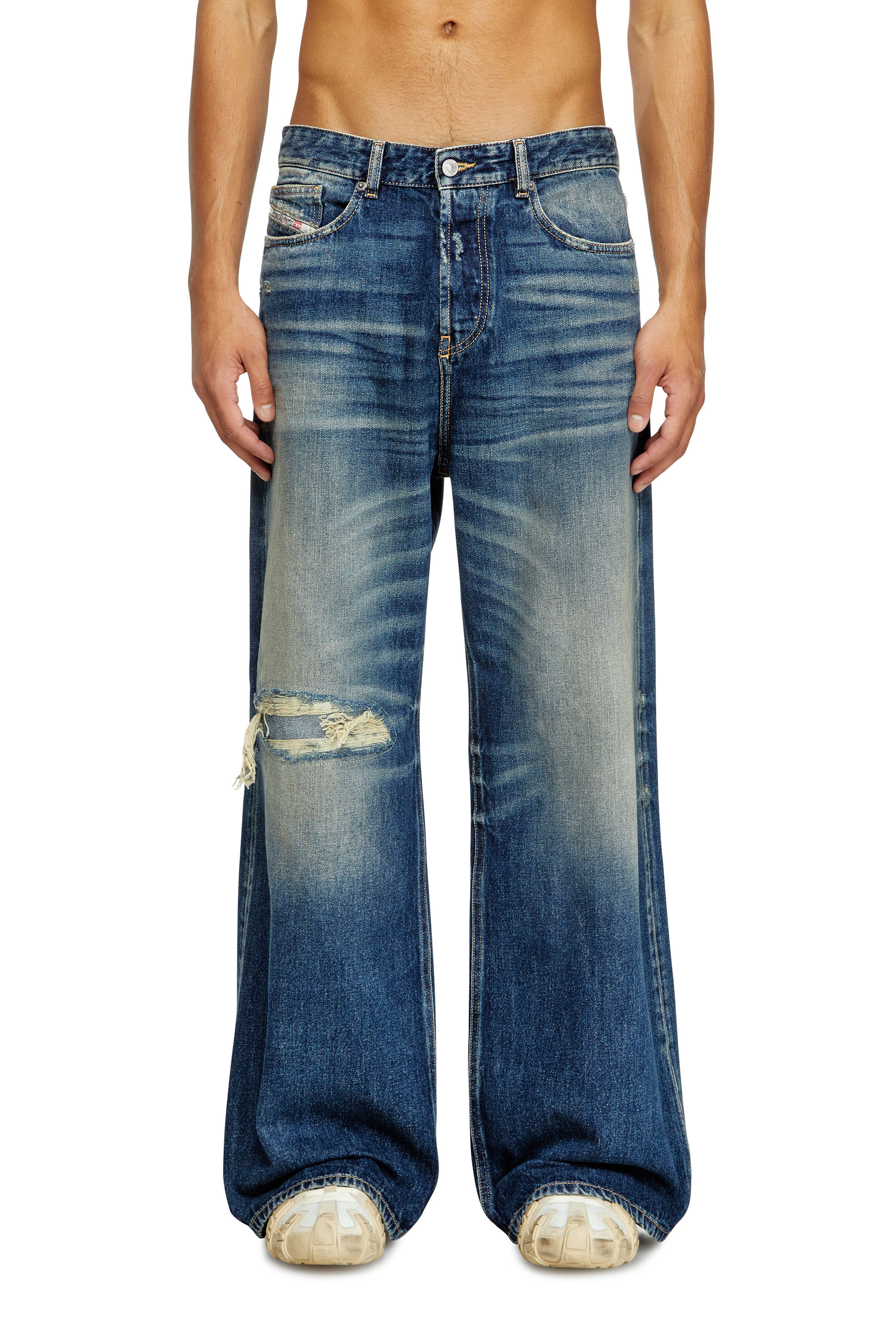 Diesel - Herren Relaxed Jeans D-Rise 09J95, Dunkelblau - 1
