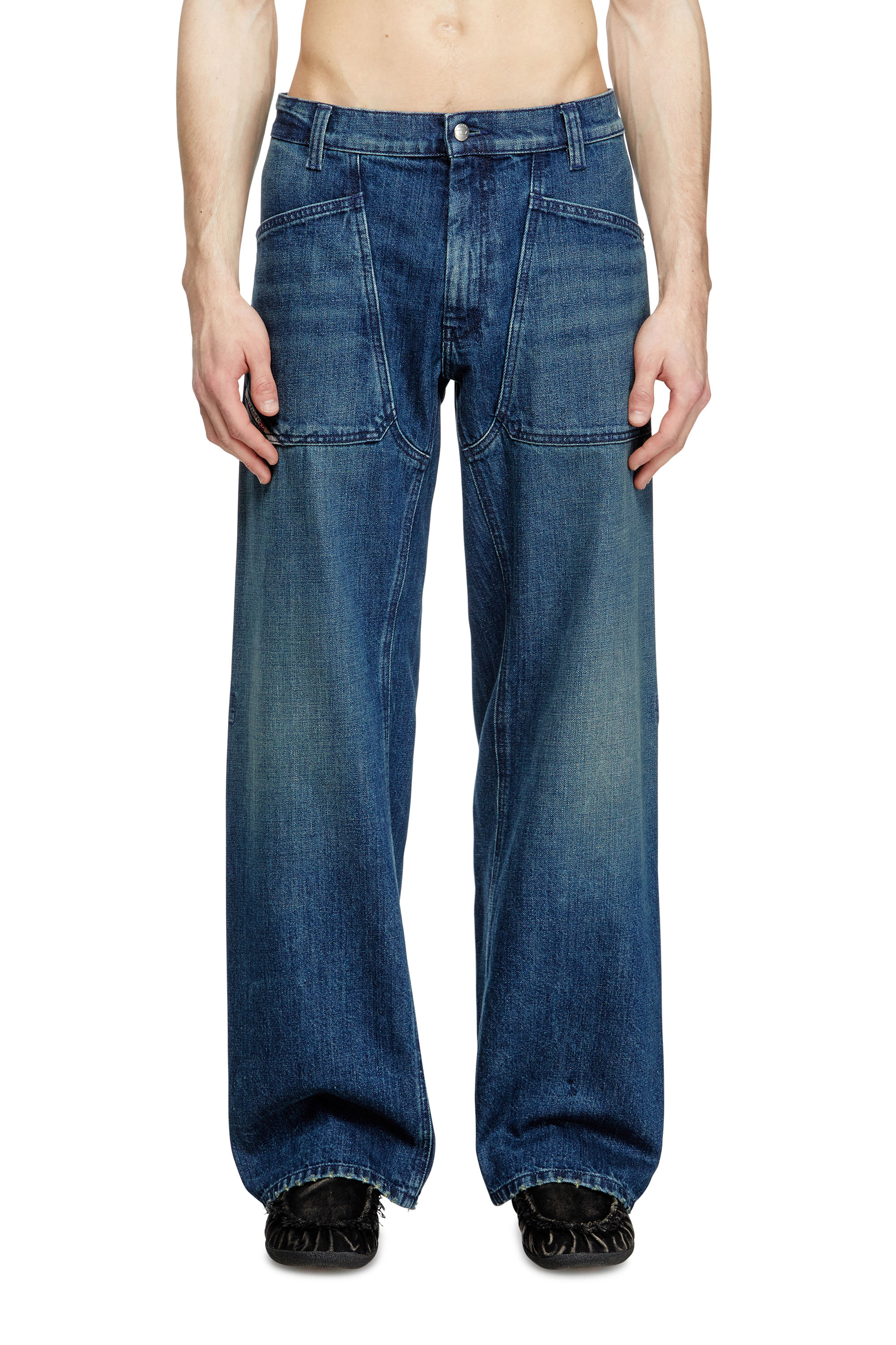 Relaxed Jeans D-Zeta 0DBDS, Dunkelblau Diesel - Herren Relaxed Jeans D-Zeta 0DBDS, Dunkelblau - 3