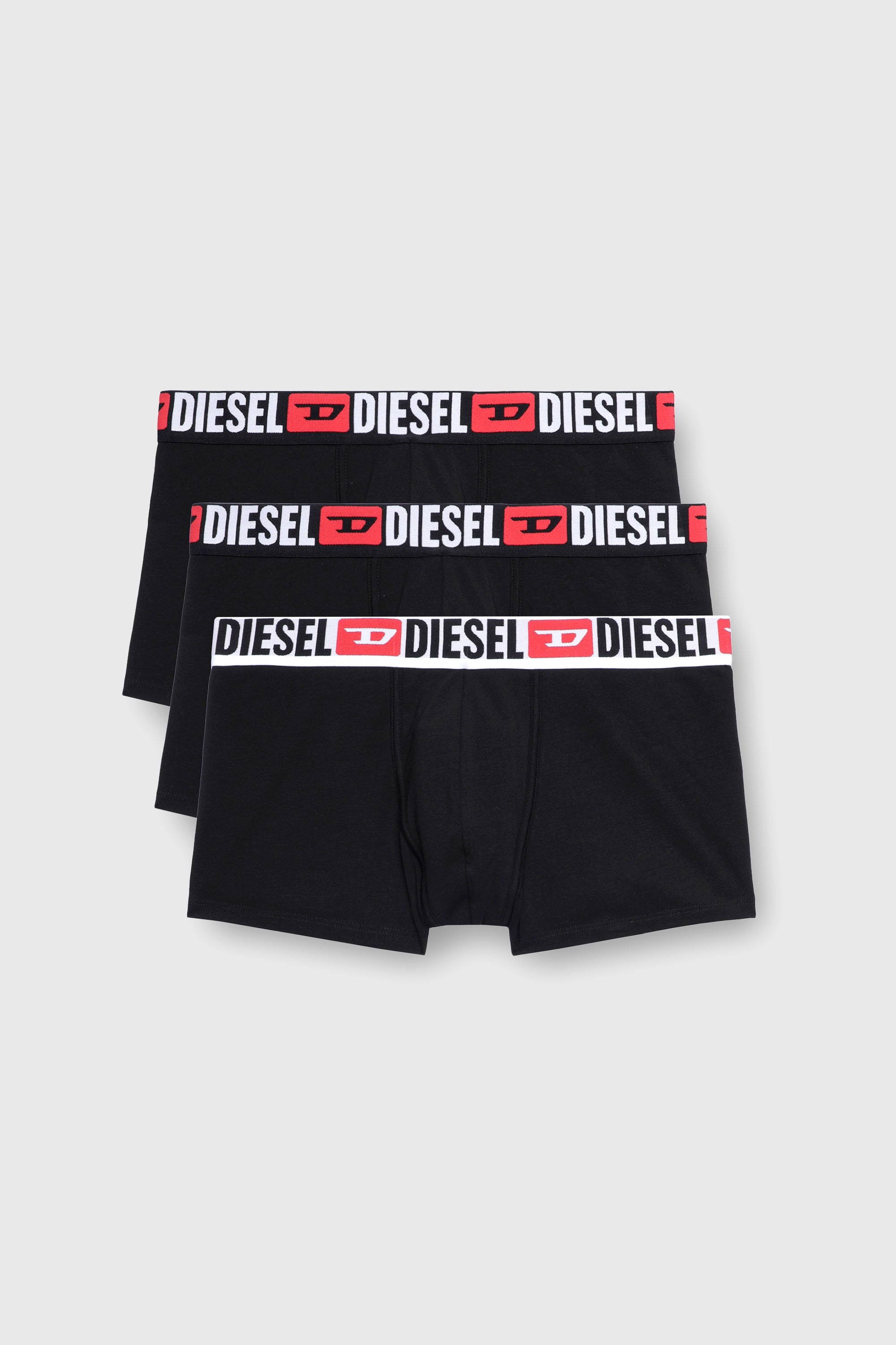 Diesel - UMBX-DAMIENTHREEPACK, Herren Retropants im Dreierpack mit umlaufendem Logo am Bund in Schwarz - 1