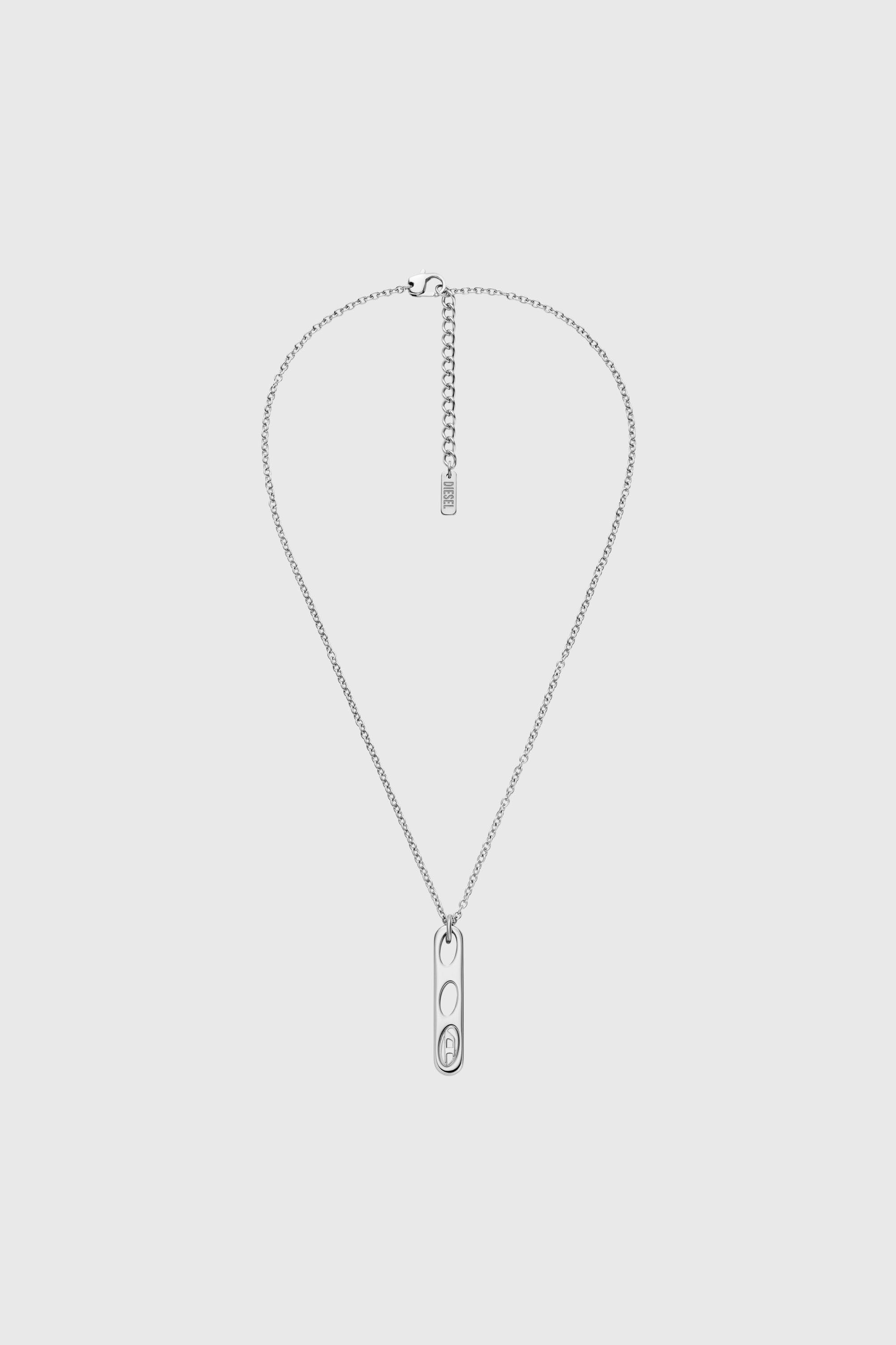 Diesel - DX166240 JEWELLERY, Unisex Halskette mit Anh&auml;nger aus Edelstahl in Silber - 1
