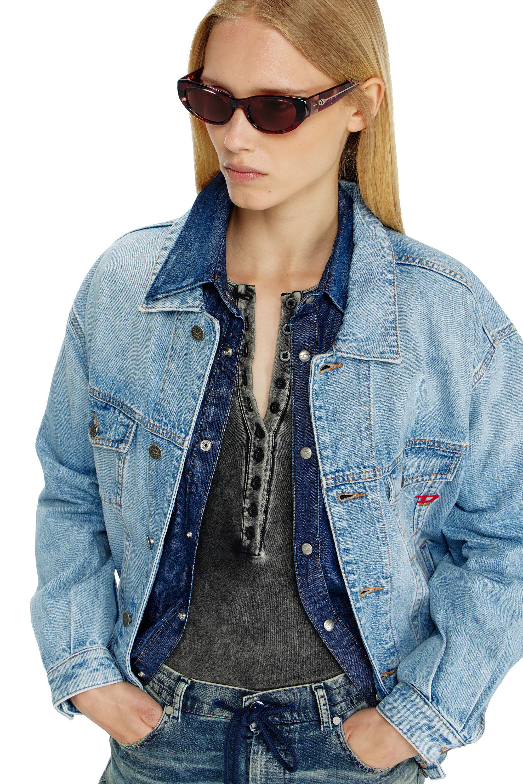 Diesel - 0DL2010U, Unisex Cateye-Sonnenbrillen in Rot/Braun - 4