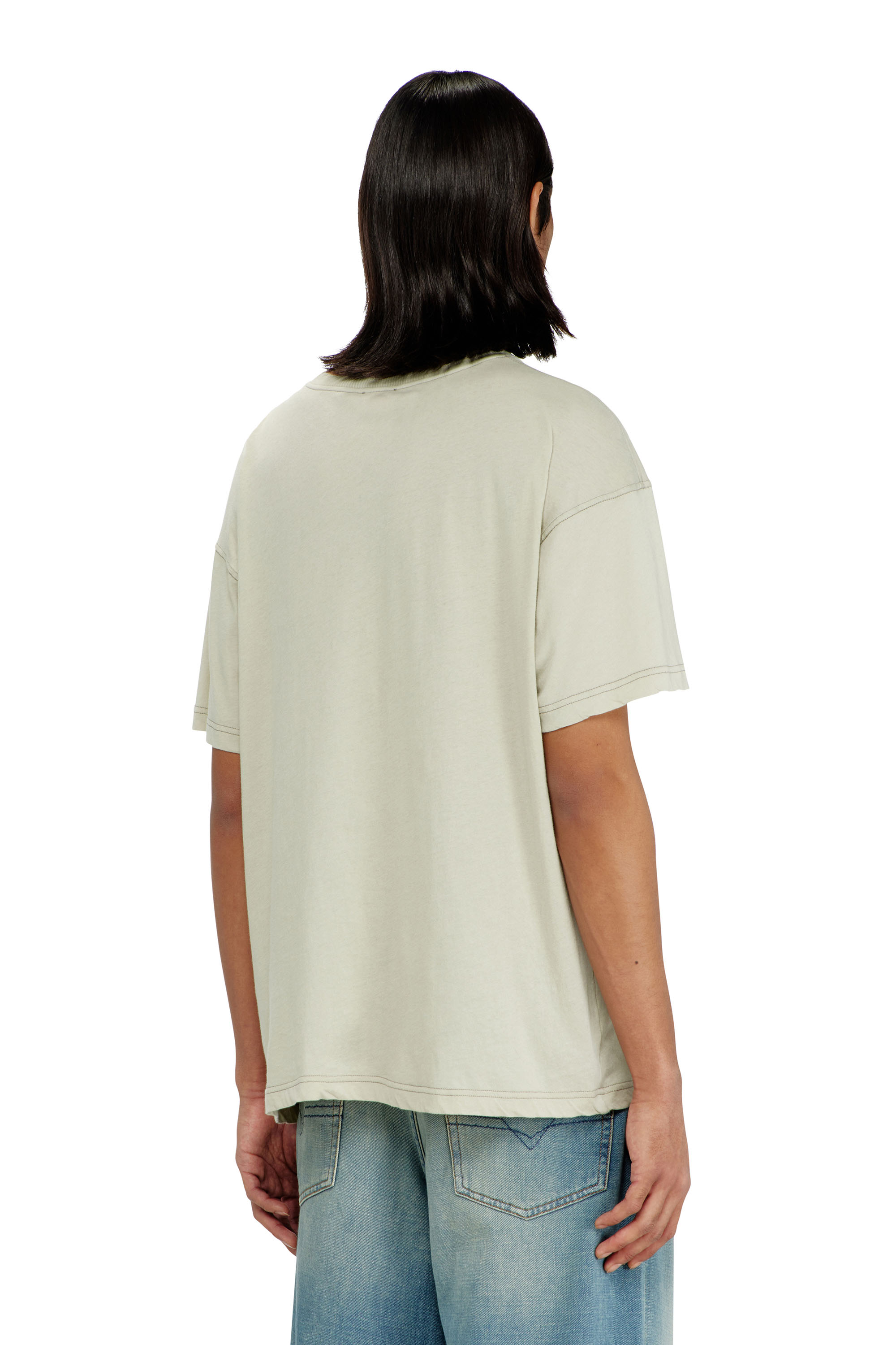 Diesel - T-NORM-AA1, Herren Regul&auml;res T-Shirt mit Ph&ouml;nix-Print in null - 4