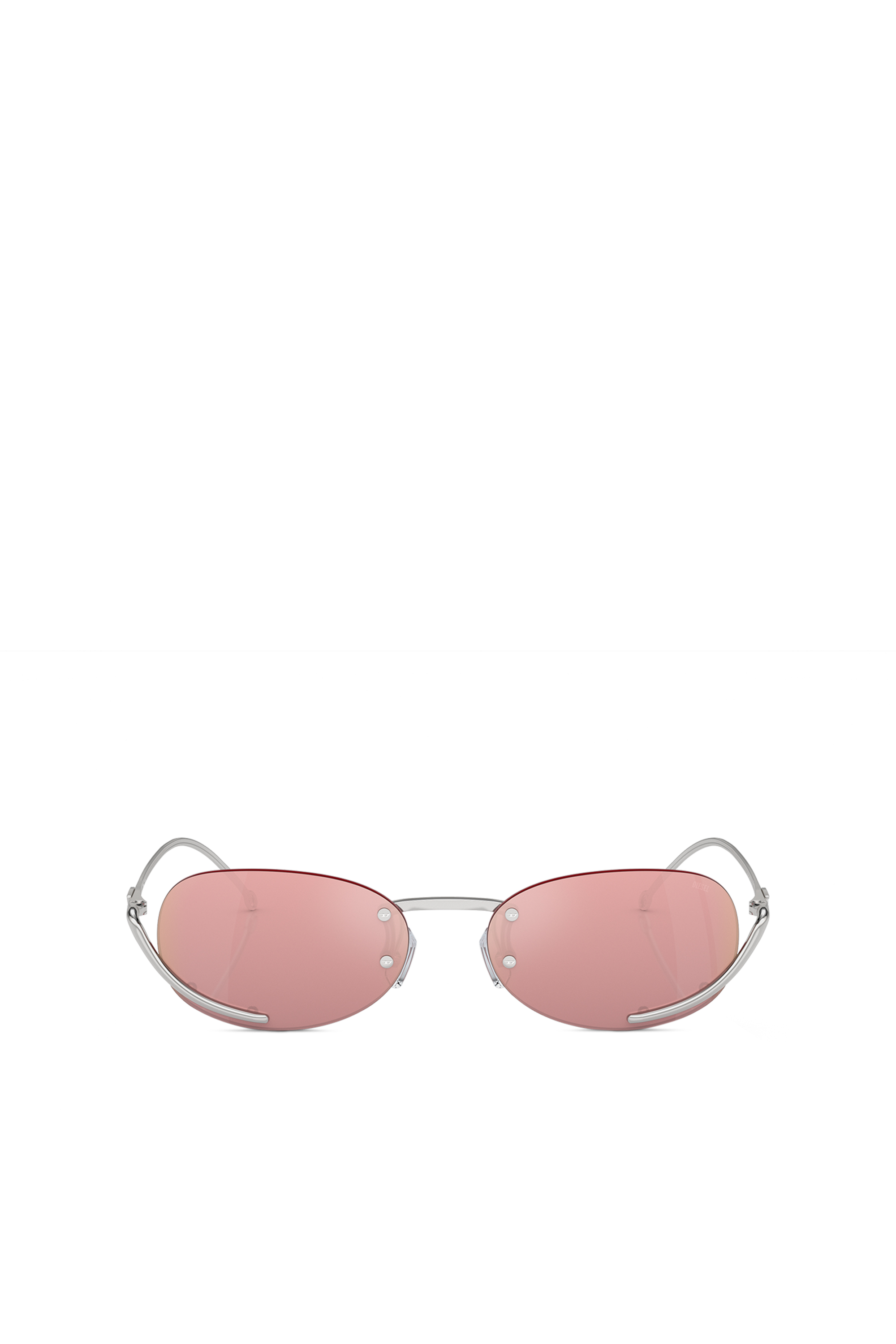 Diesel - 0DL1004, Unisex Ovaler Modell Brille in Rosa - 1