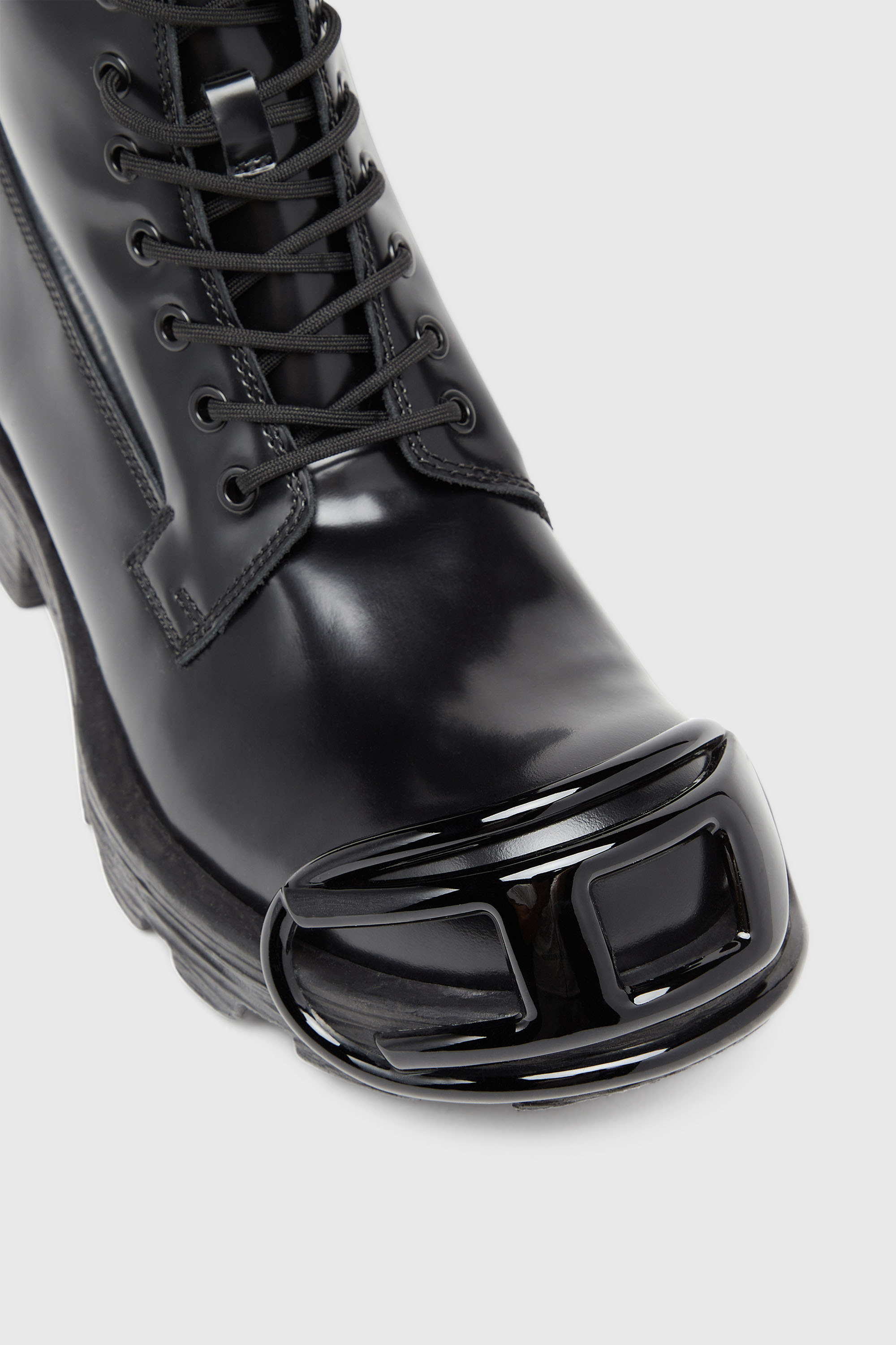 Diesel - D-HAMMER BT D, Herren D-Hammer-Stiefel aus Leder mit Oval D-Zehenkappe in Schwarz - 4