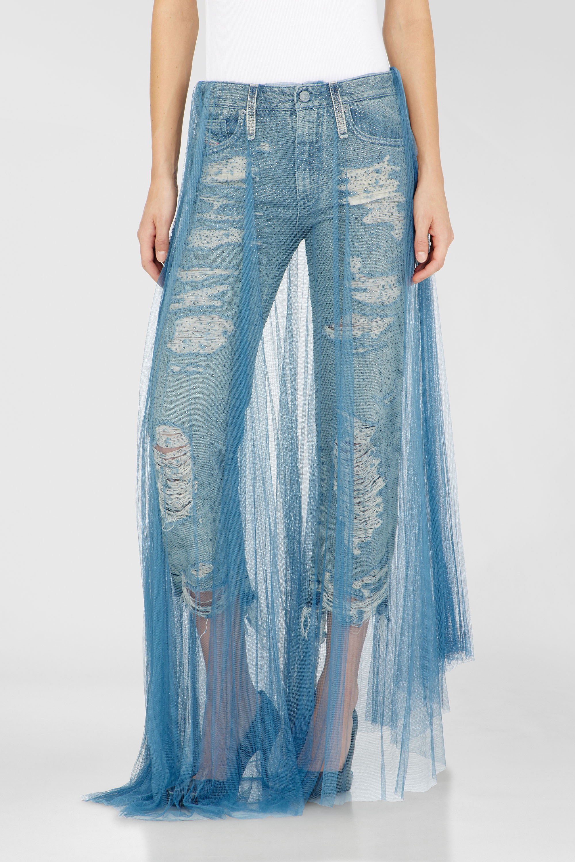 Diesel - Damen Regular Jeans D-Aisi 0DBER, Mittelblau - 4