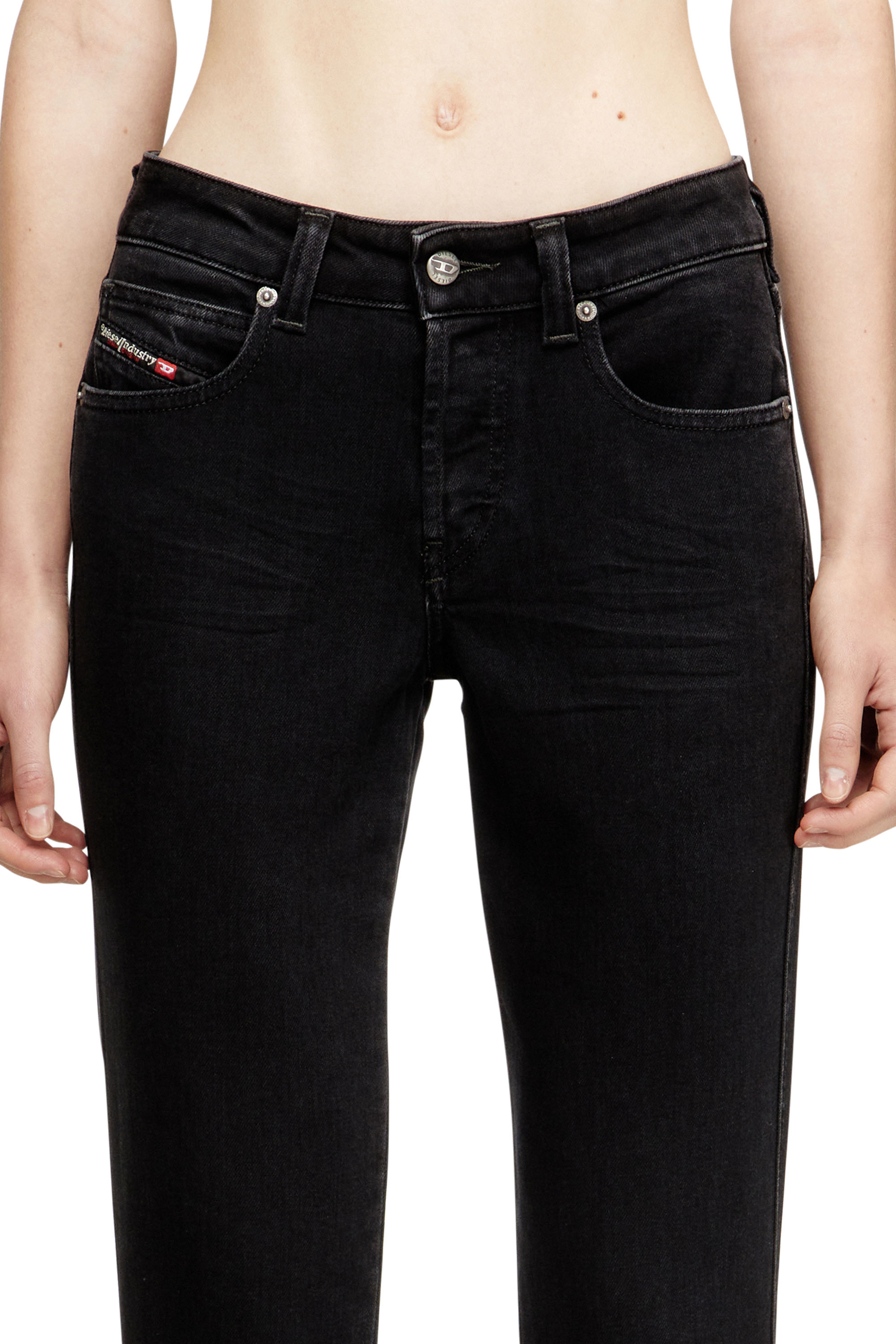 Diesel - Damen Slim Jeans 1992 D-Jiann 09N89, Schwarz/Dunkelgrau - 4