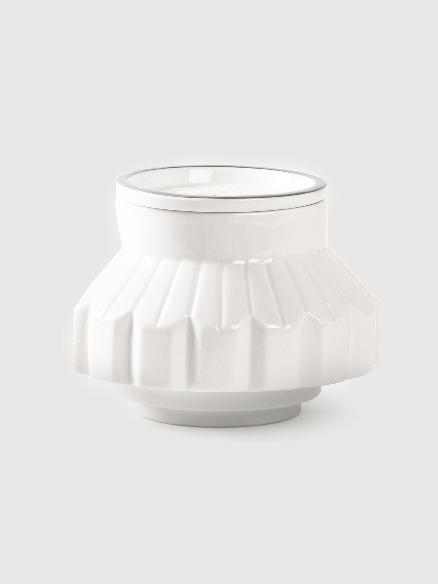 Diesel - 10905 SIL MACHINE, Unisex Mittelgro&szlig;er Beh&auml;lter aus Porzellan in Wei&szlig; - 3