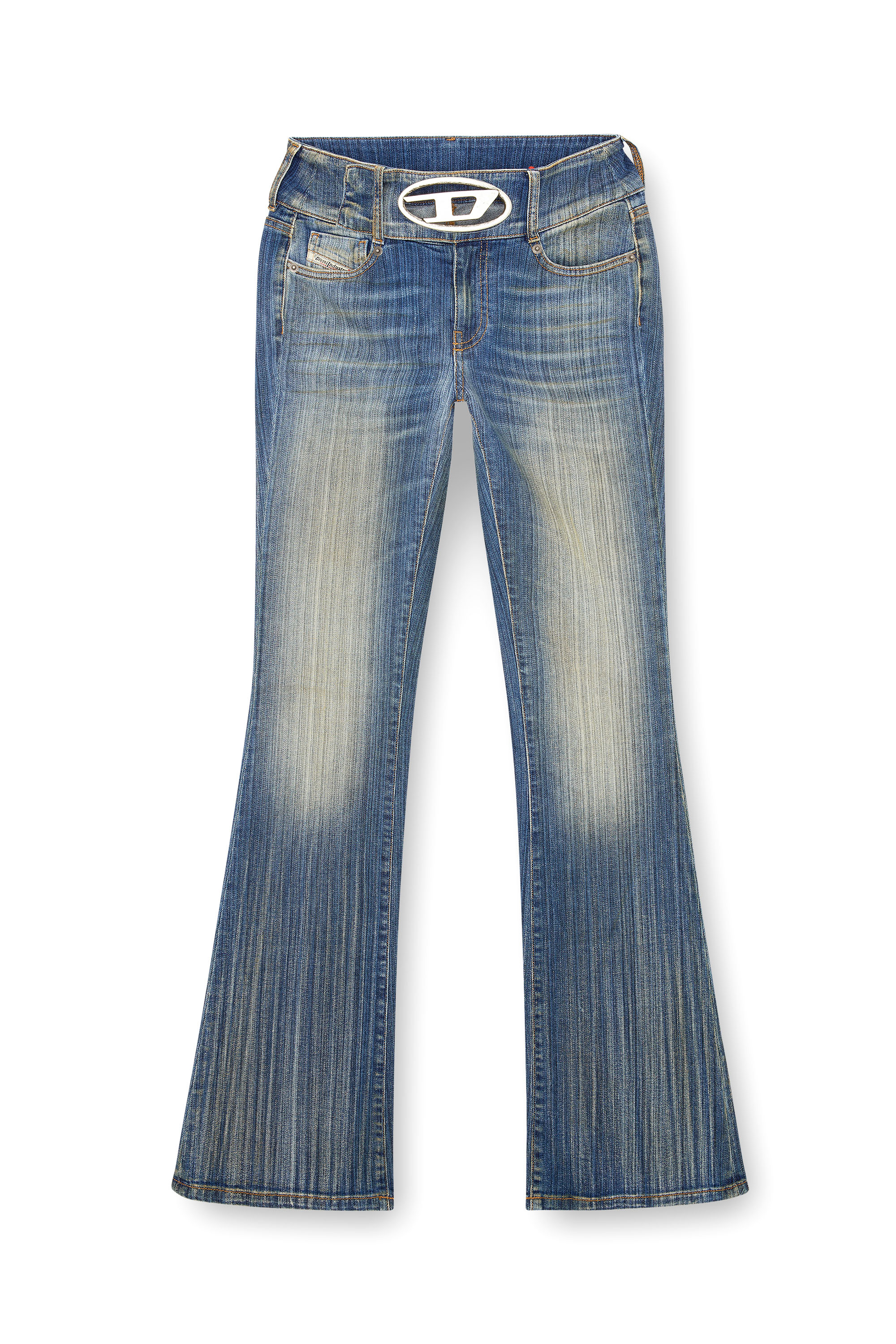 Diesel - Bootcut and Flare Jeans D-Propol 0CBCX, Mittelblau - Image 3