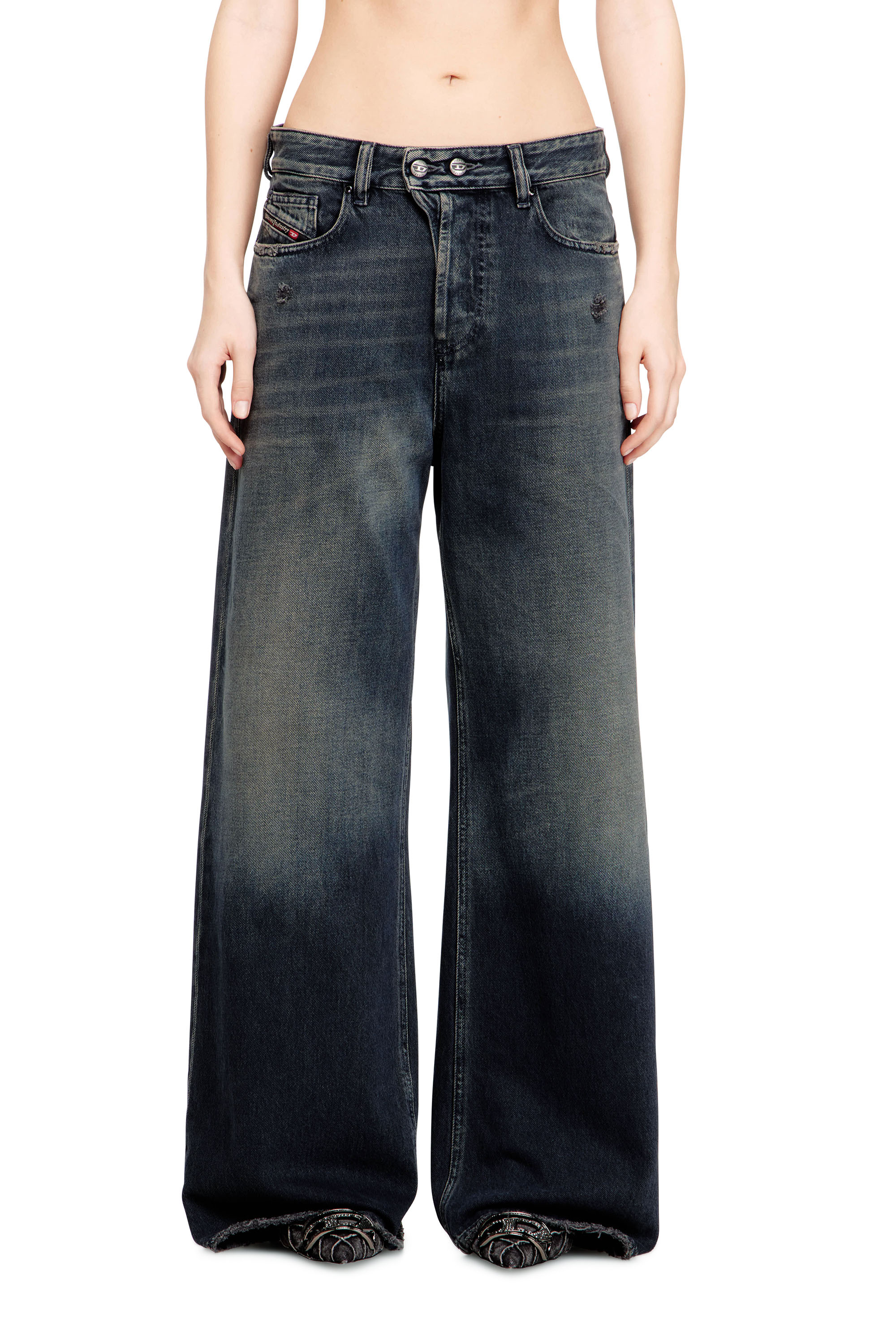 Diesel - Unisex Relaxed Jeans 1996 D-Sire 09N67, Dunkelblau - 4