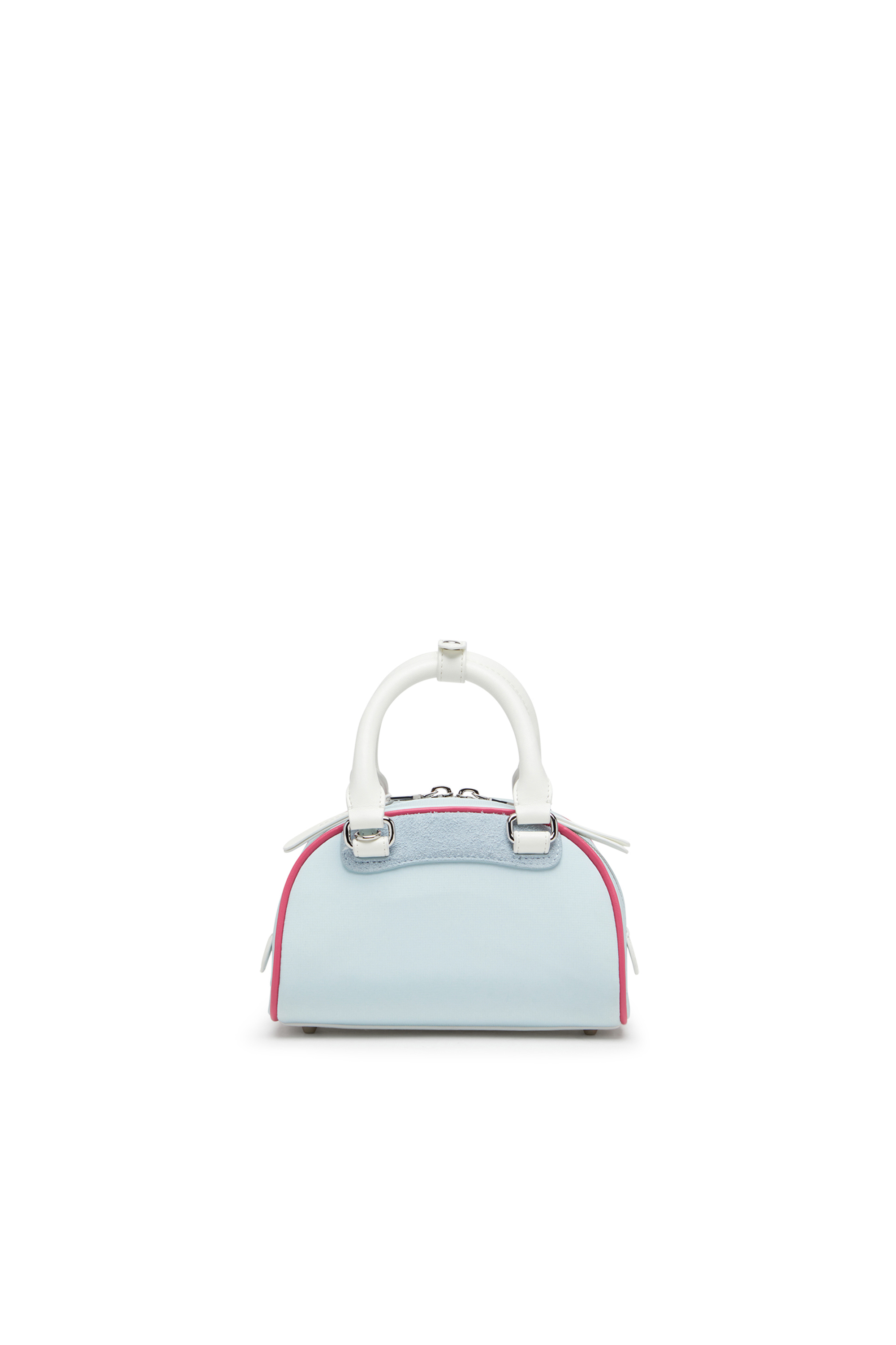 Diesel - 1DR DOME CROSSBODY, Damen 1DR Dome-Colourblock-Mini-Bowling-Tasche in Hellblau - 3