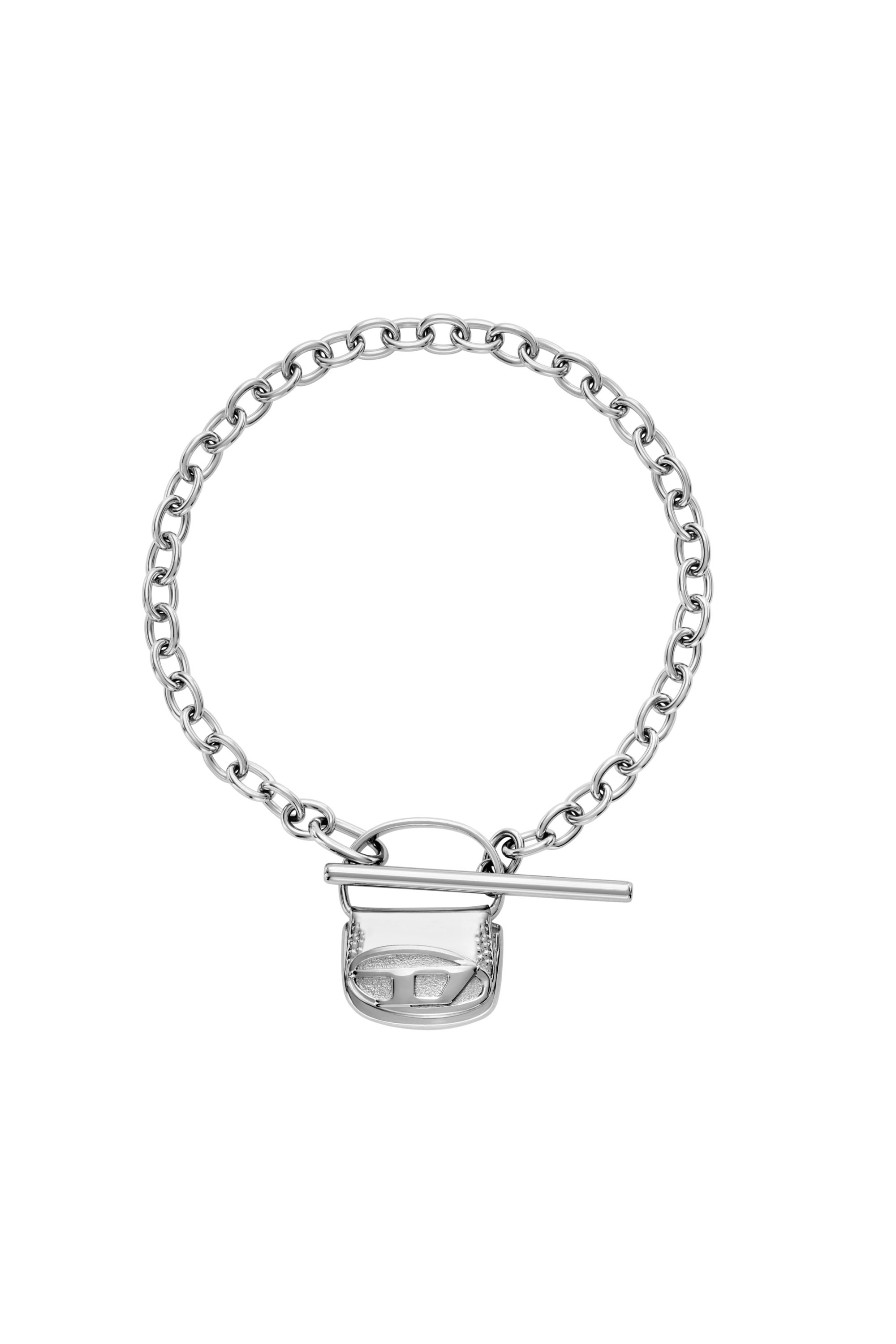 Diesel - DX1592040 JEWEL, Unisex Armband aus Edelstahl in Silber - 1