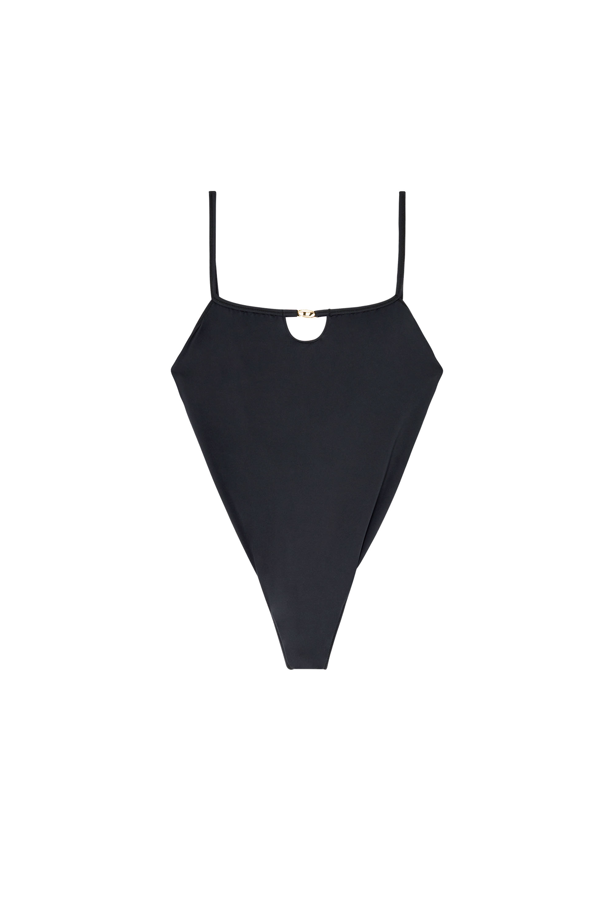 Diesel - KIARA-UTLT, Damen Nylon-Body mit Cut-out und Metall-Oval D in Schwarz - 2